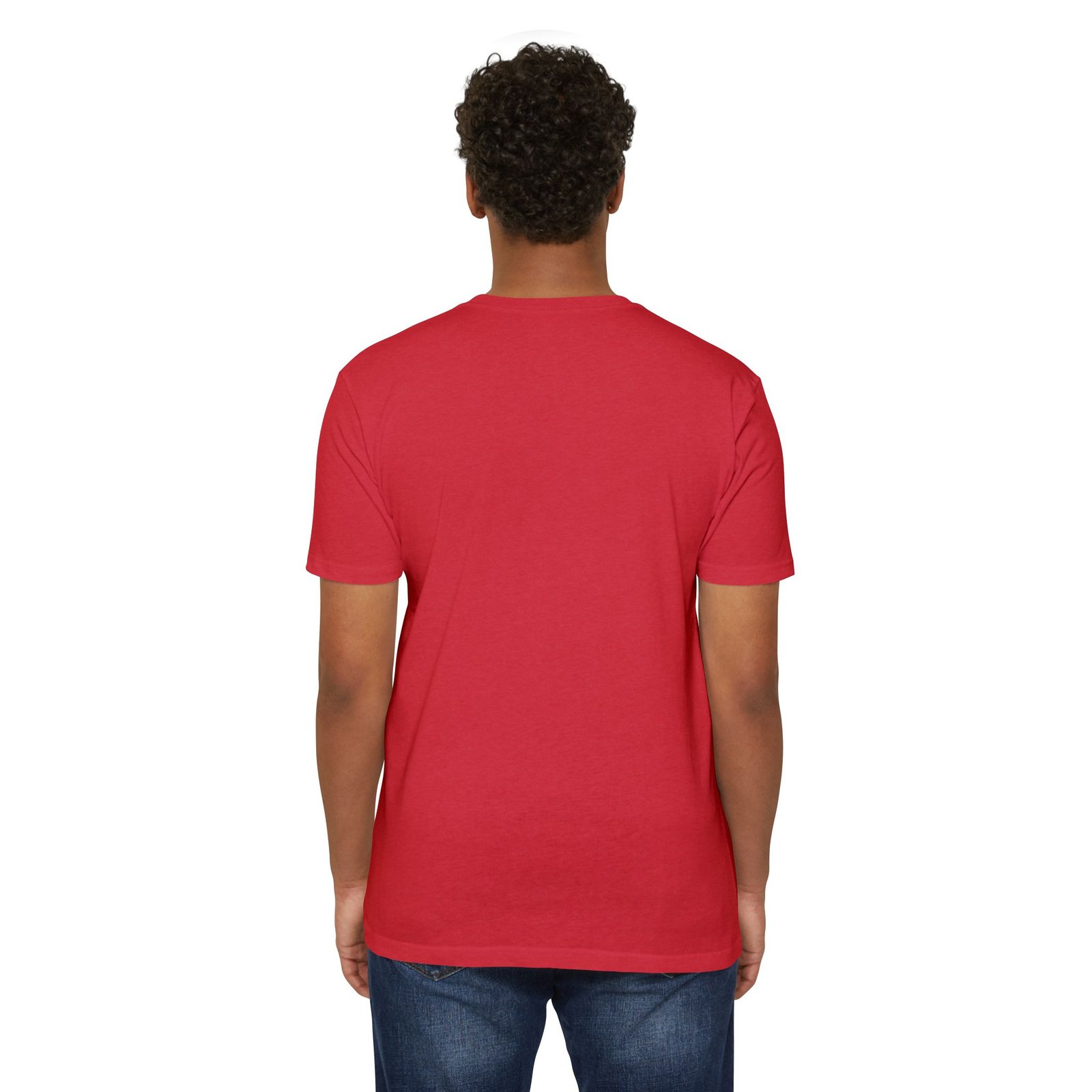 Unisex CVC Jersey T-shirt— "Different Is My Magic" Cute Purple Fox - Image 49