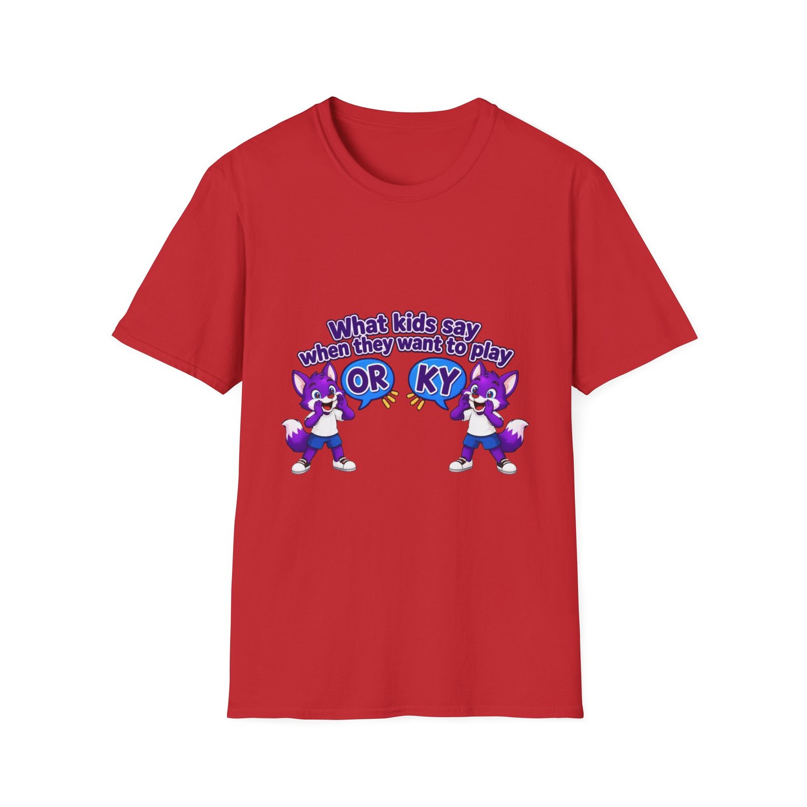 Unisex Softstyle T-Shirt — "What kids say when they want to play" - Image 47
