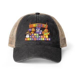 Women's Washed Mesh-Back Cap__ Orky BFF kids learning