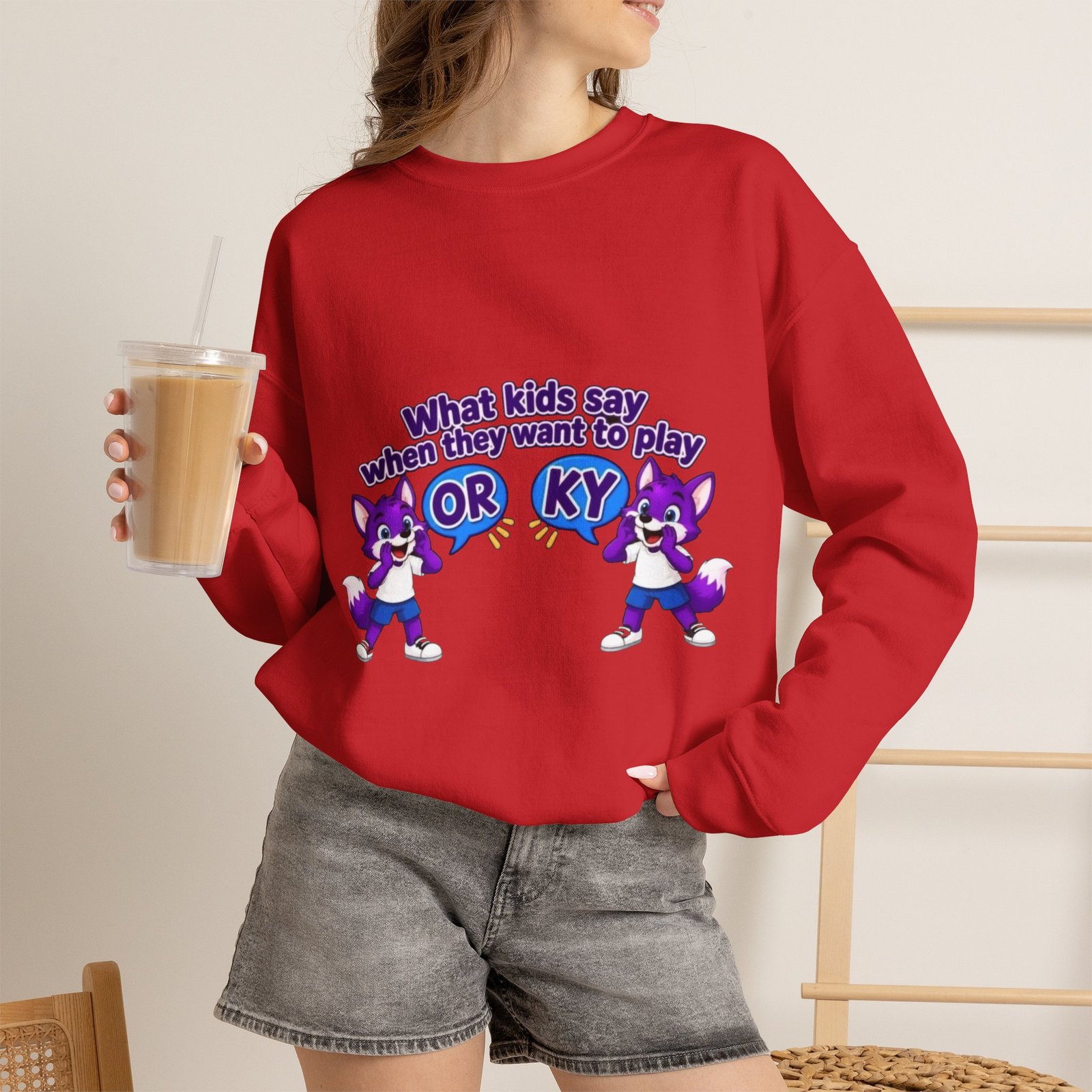 Unisex Heavy Blend™ Crewneck Sweatshirt - 'What Kids Say ' - Image 75
