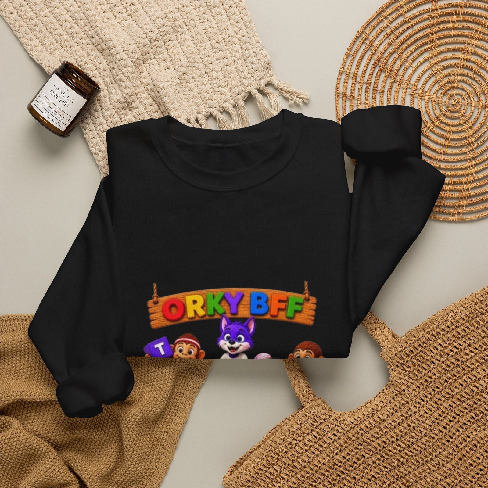 Unisex Heavy Blend™ Crewneck Sweatshirt - 'Orky Bff The Future of Kids Learning' - Image 19