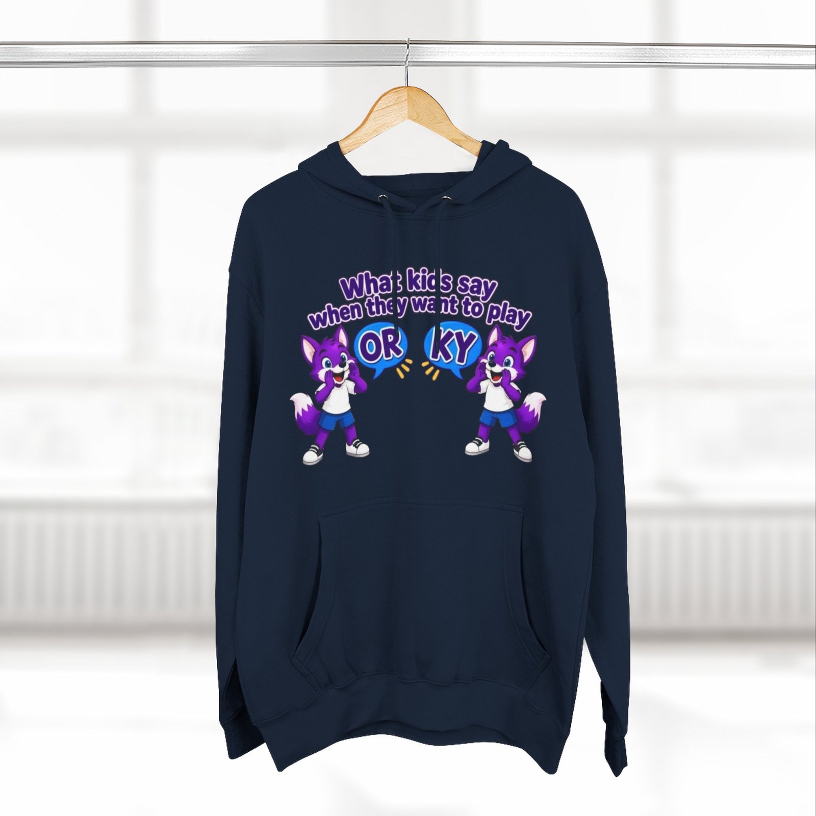 Three-Panel Fleece Hoodie— " What Kids Say " - Image 48