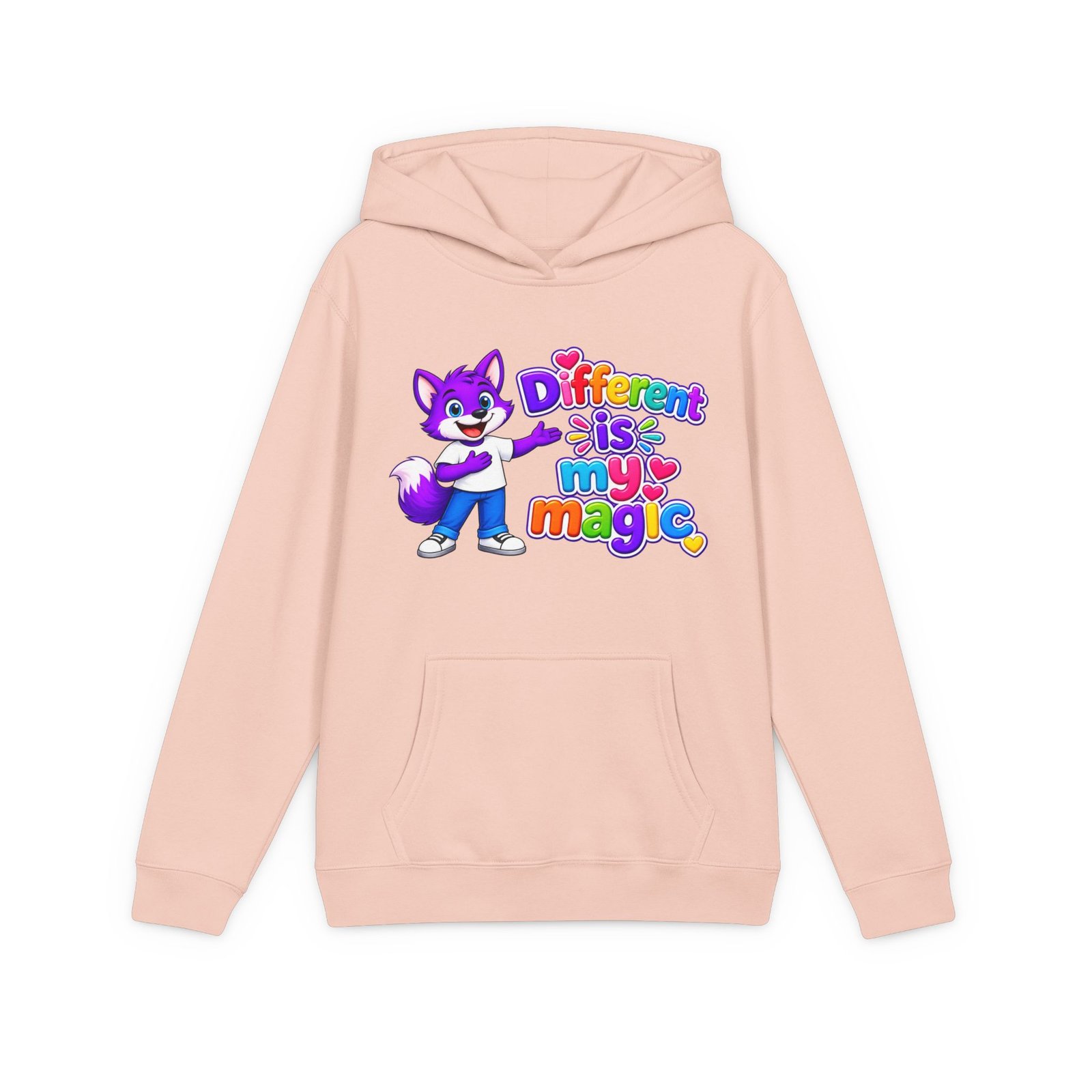 Youth V.I.T.™ Fleece Hoodie– “Different is My Magic” - Image 3