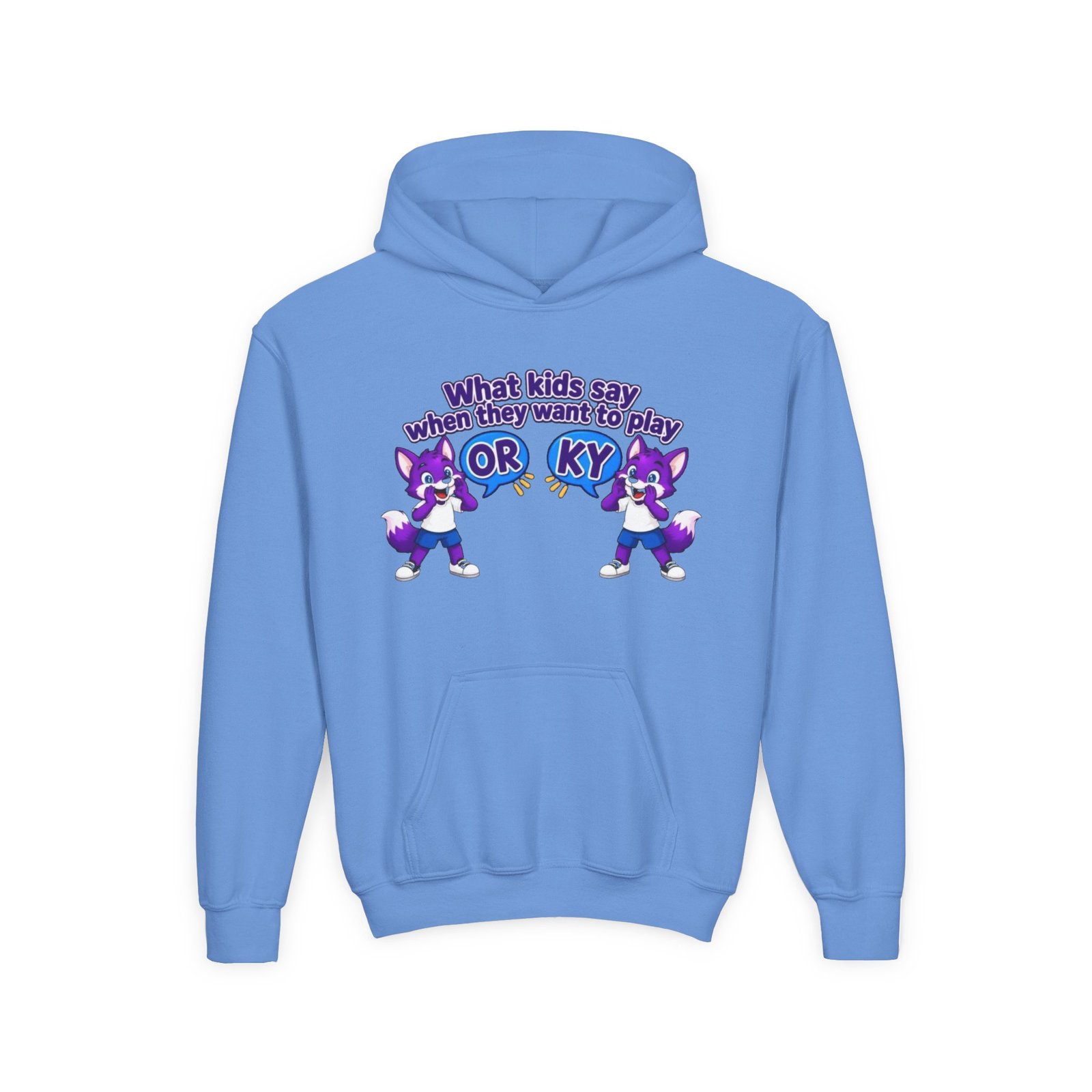 Youth Heavy Blend Hooded Sweatshirt — "What kids say " - Image 37