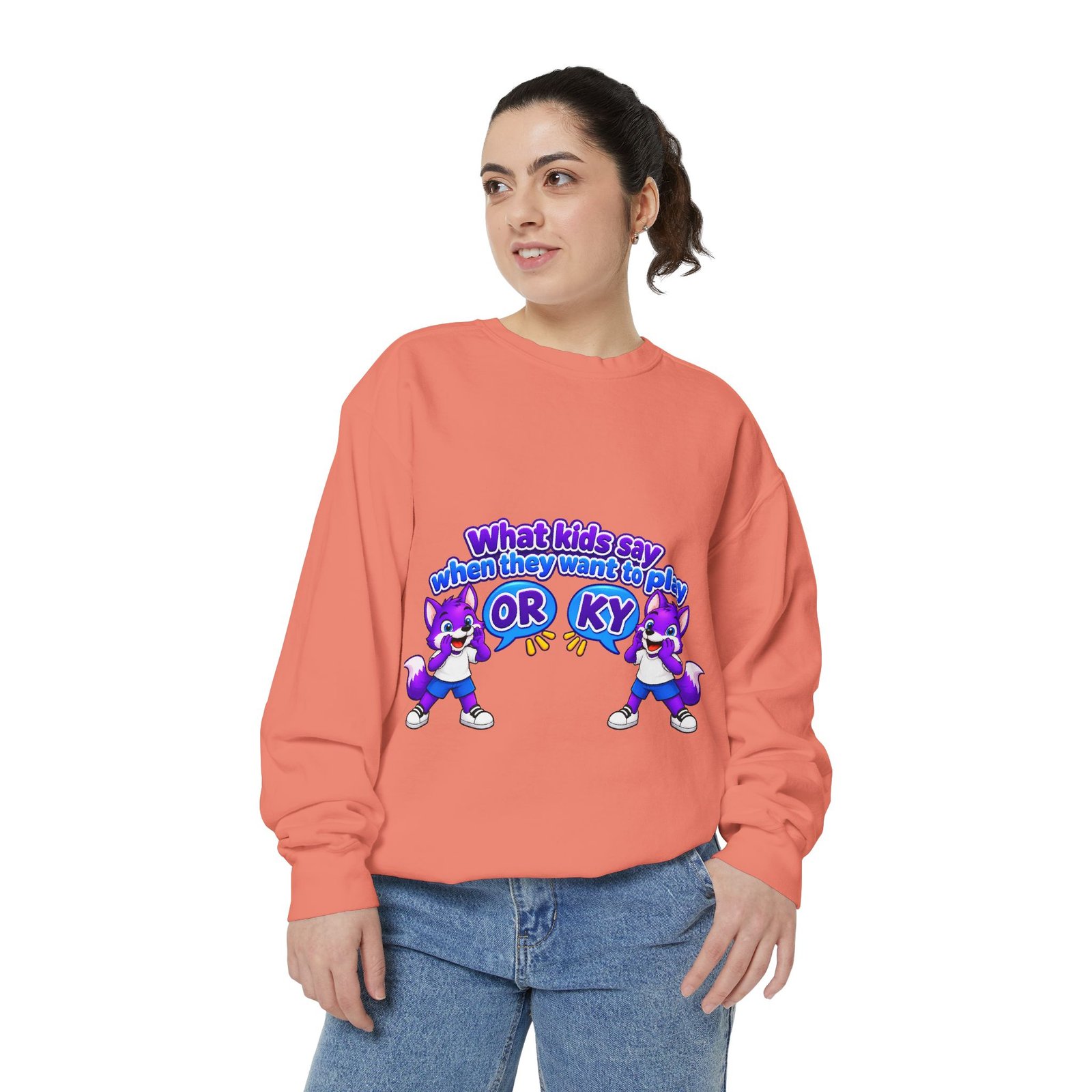 Playful 'What Kids Say When They Want to Play' Sweatshirt - Image 11