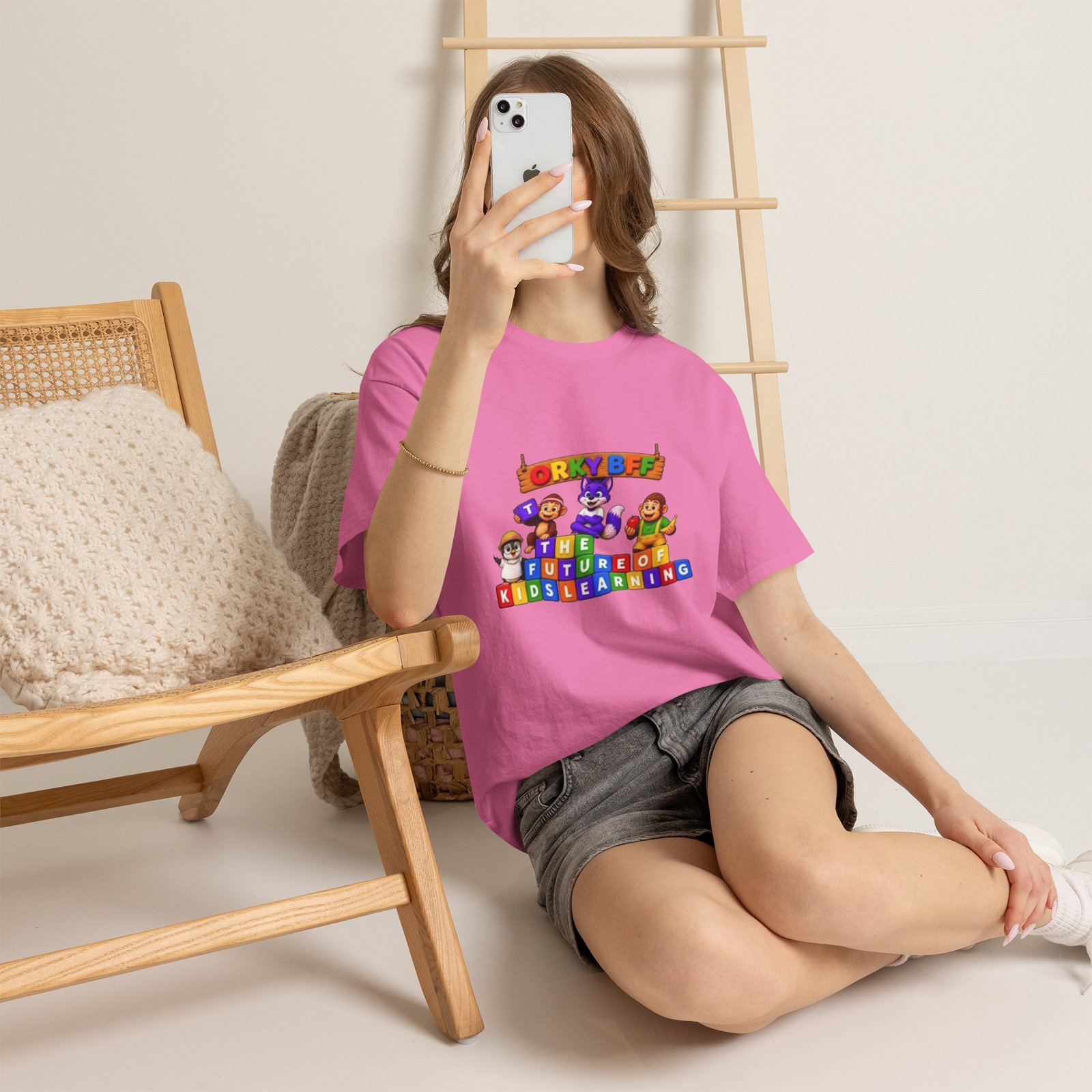 Unisex Heavy Cotton Tee — "ORKYBFF: The Future of Kids Learning" - Image 48