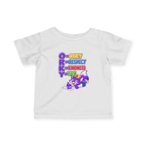 Infant Fine Jersey Tee — 'ORKY' Respect, Kindness, Yay .