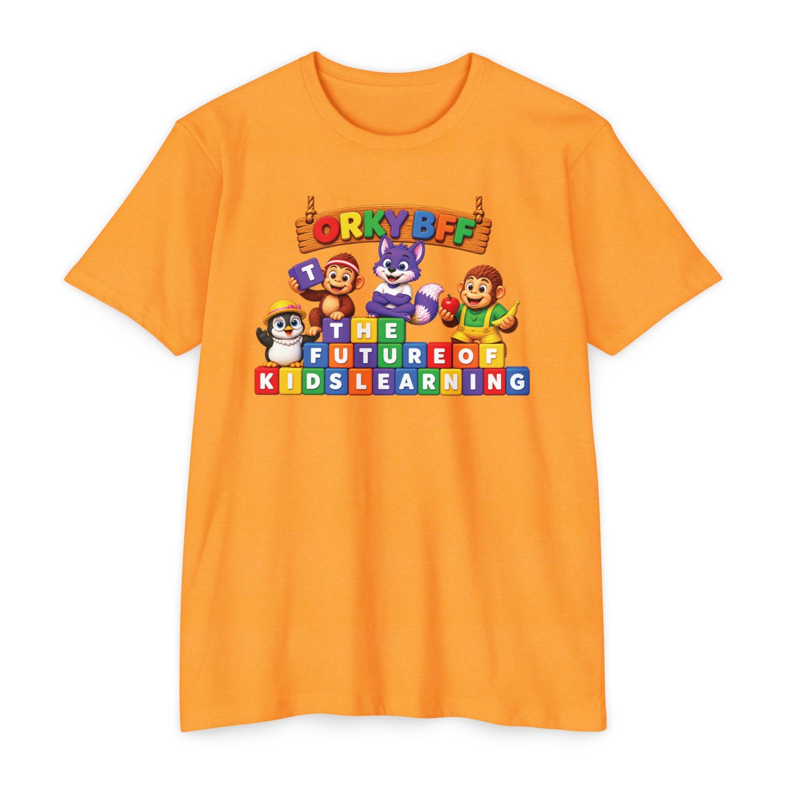 Unisex CVC Jersey T-shirt – "ORKYBFF: The Future of Kids Learning" - Image 6