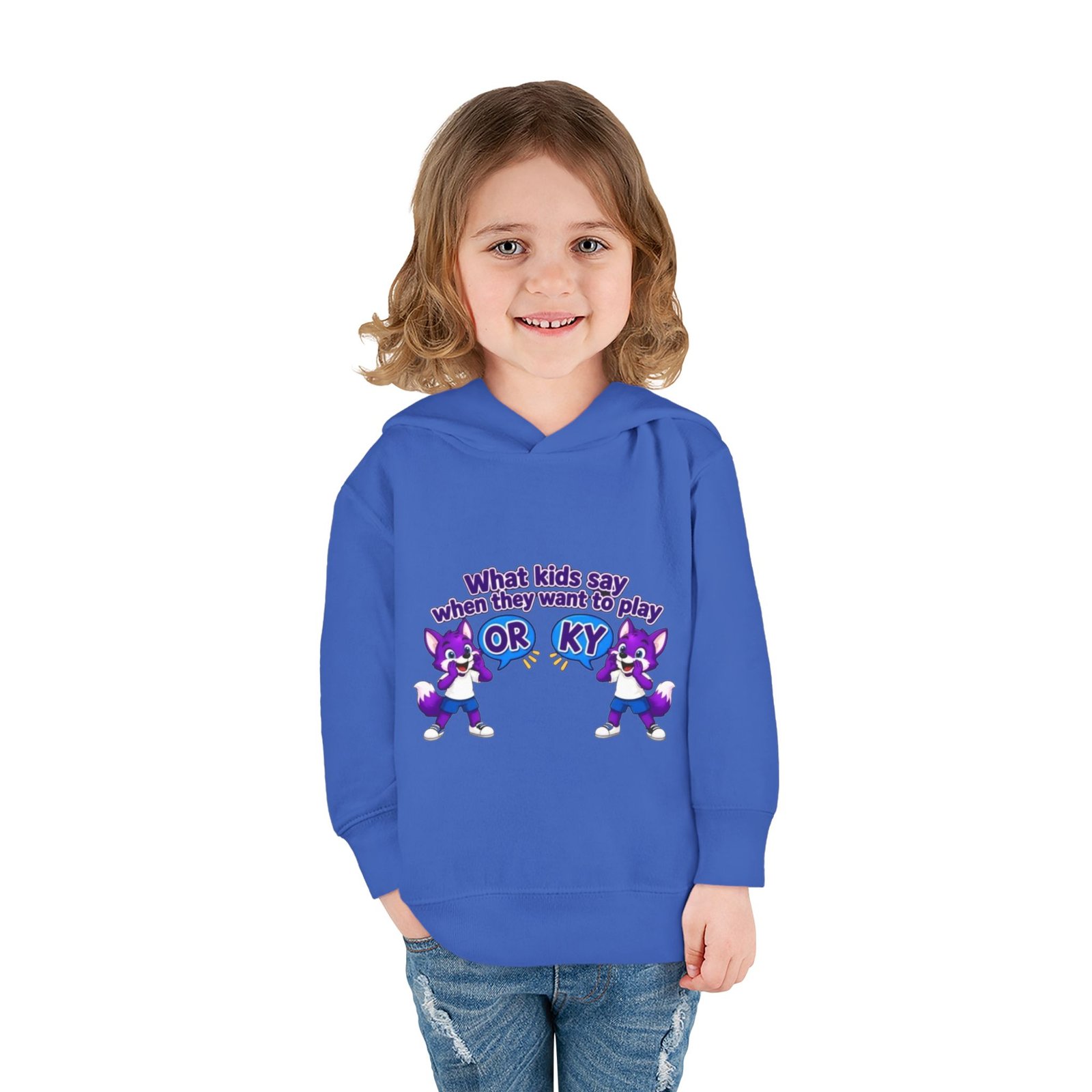 Toddler Pullover Fleece Hoodie__ "What Kids Say " - Image 20