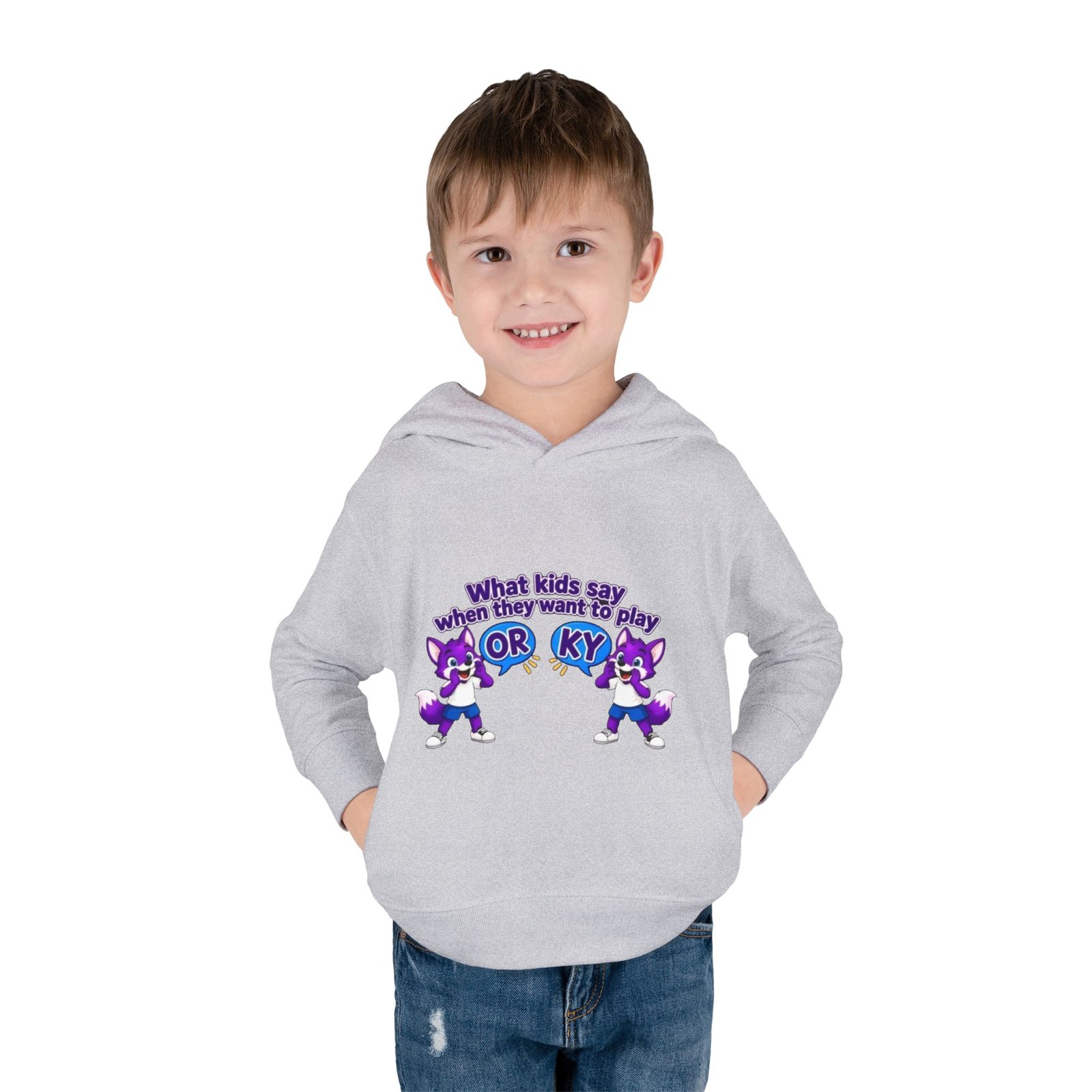 Toddler Pullover Fleece Hoodie__ "What Kids Say " - Image 11
