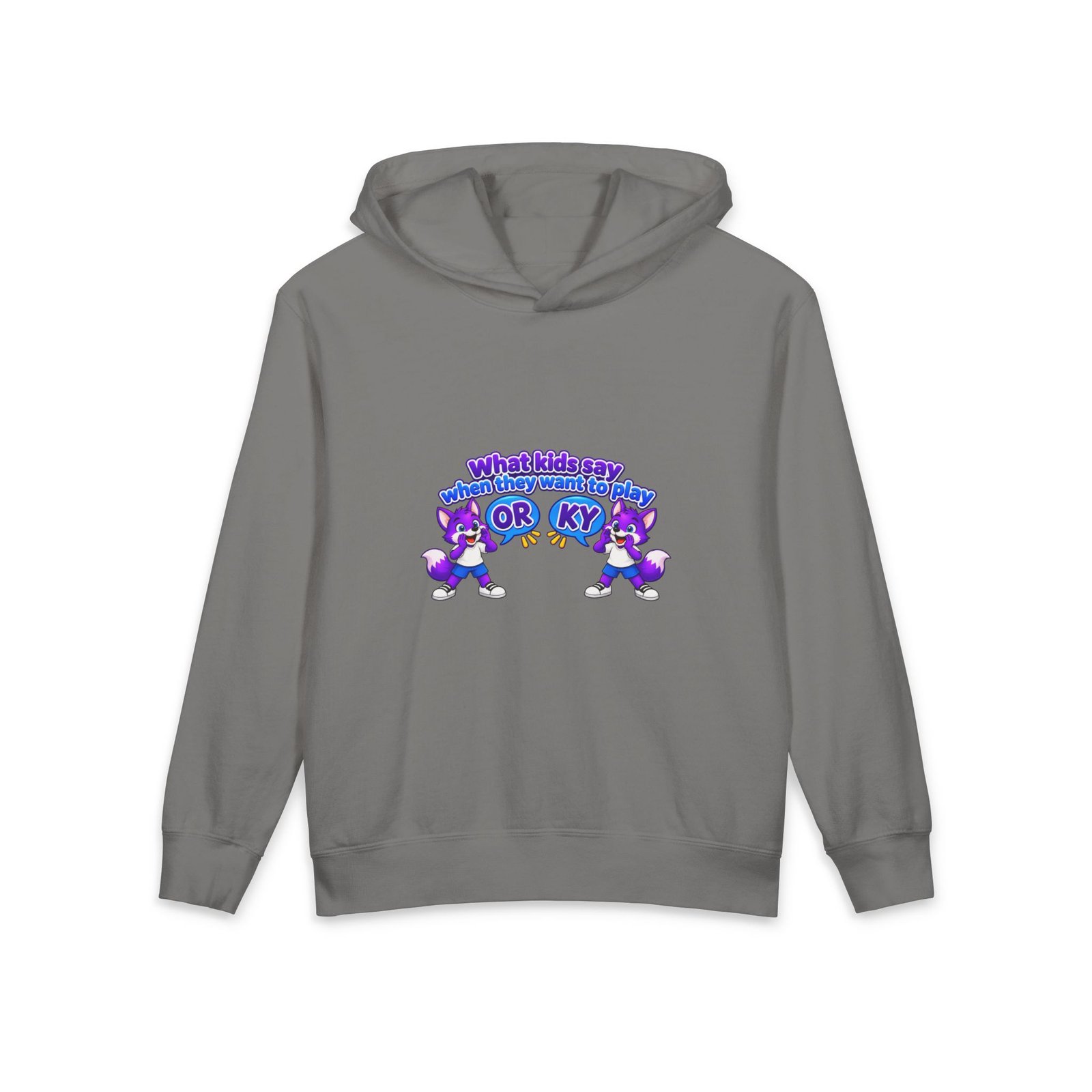 Lightweight Youth Hooded Sweatshirt__What Kids Say - Image 5