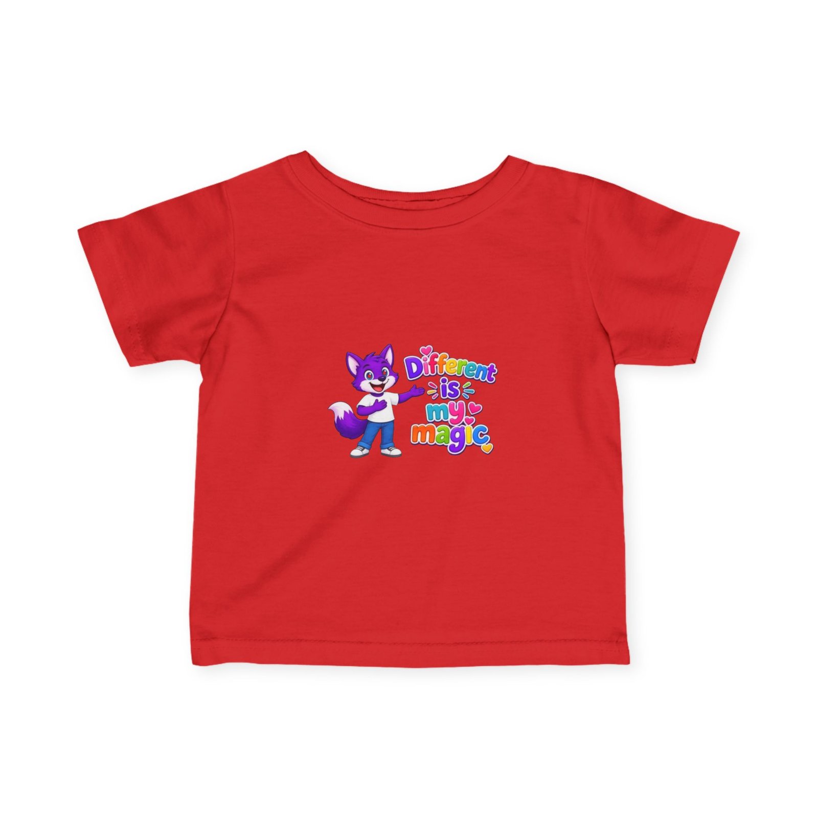 Infant Fine Jersey Tee— "Different is my Magic" - Image 65
