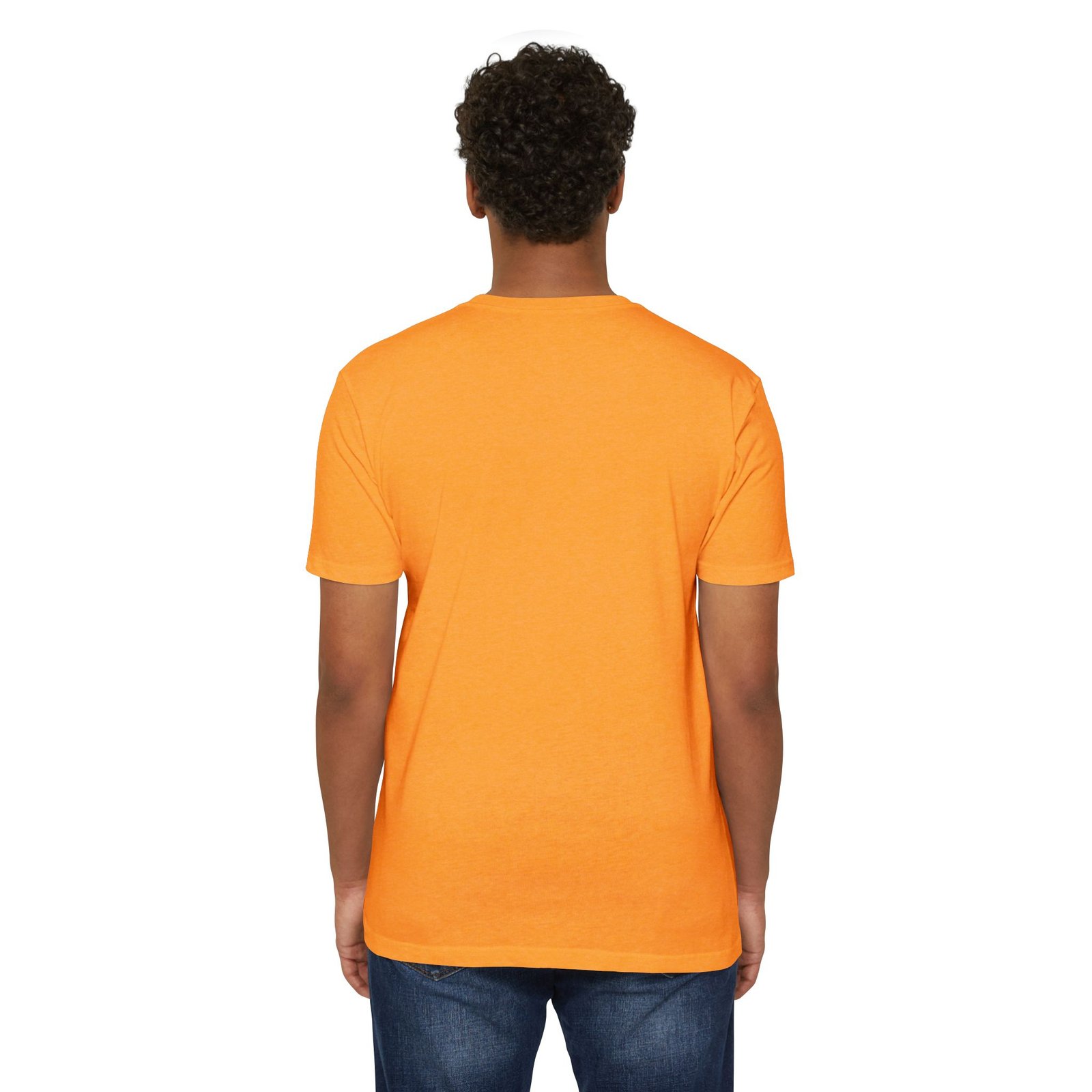 Unisex CVC Jersey T-shirt— "Different Is My Magic" Cute Purple Fox - Image 9