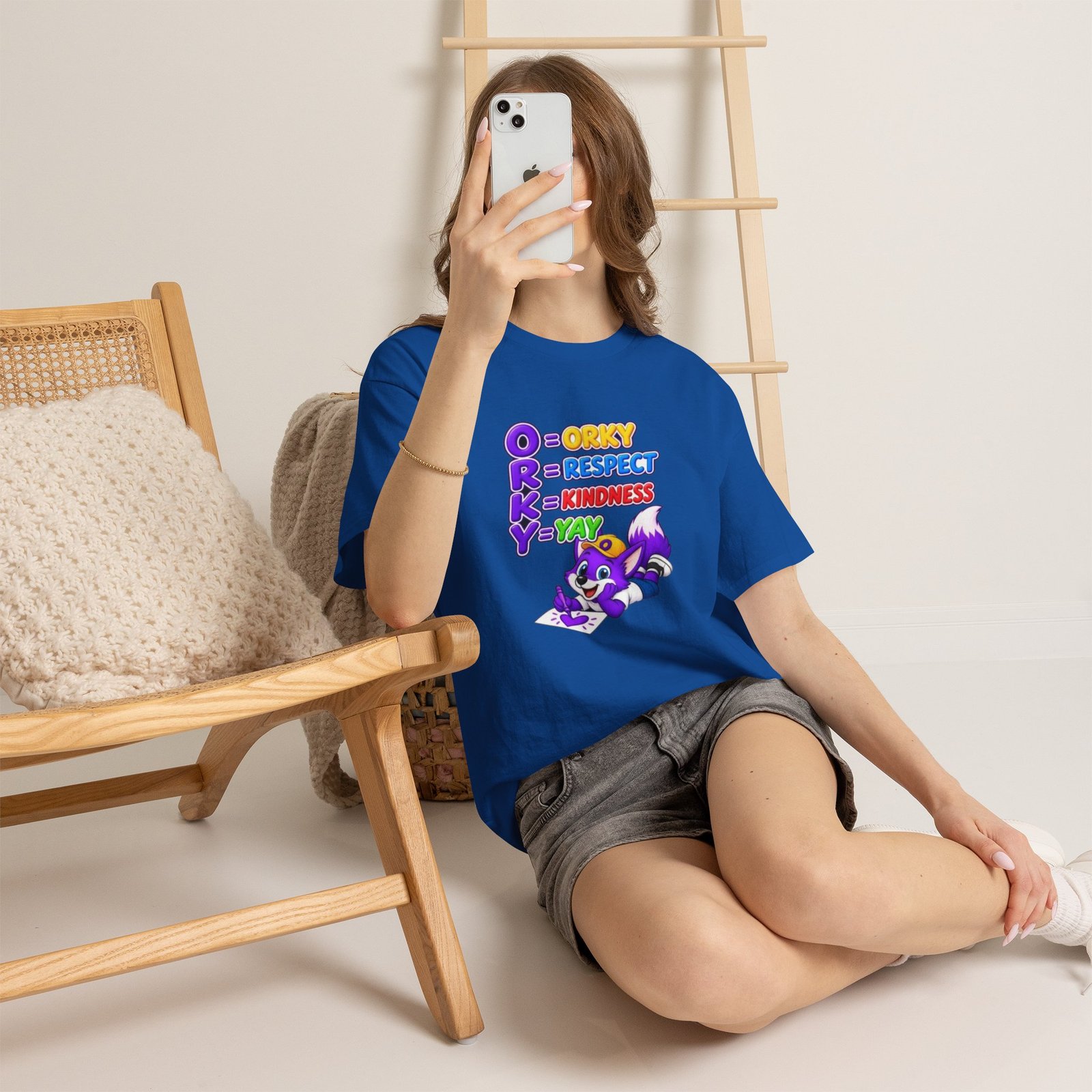 Unisex Heavy Cotton Tee – 'O R K Y' Respect & Kindness Yay - Image 20