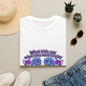 Unisex Softstyle T-Shirt — "What kids say when they want to play"