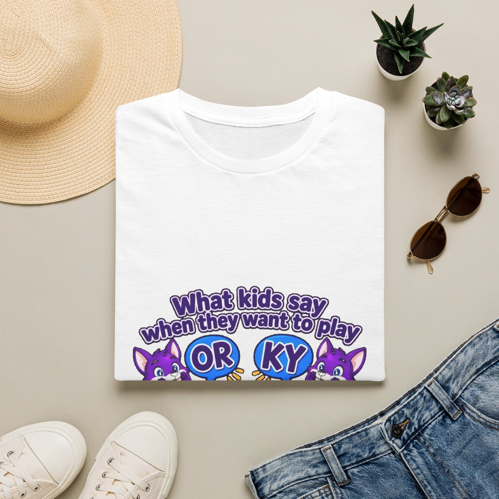 Unisex Softstyle T-Shirt — "What kids say when they want to play"