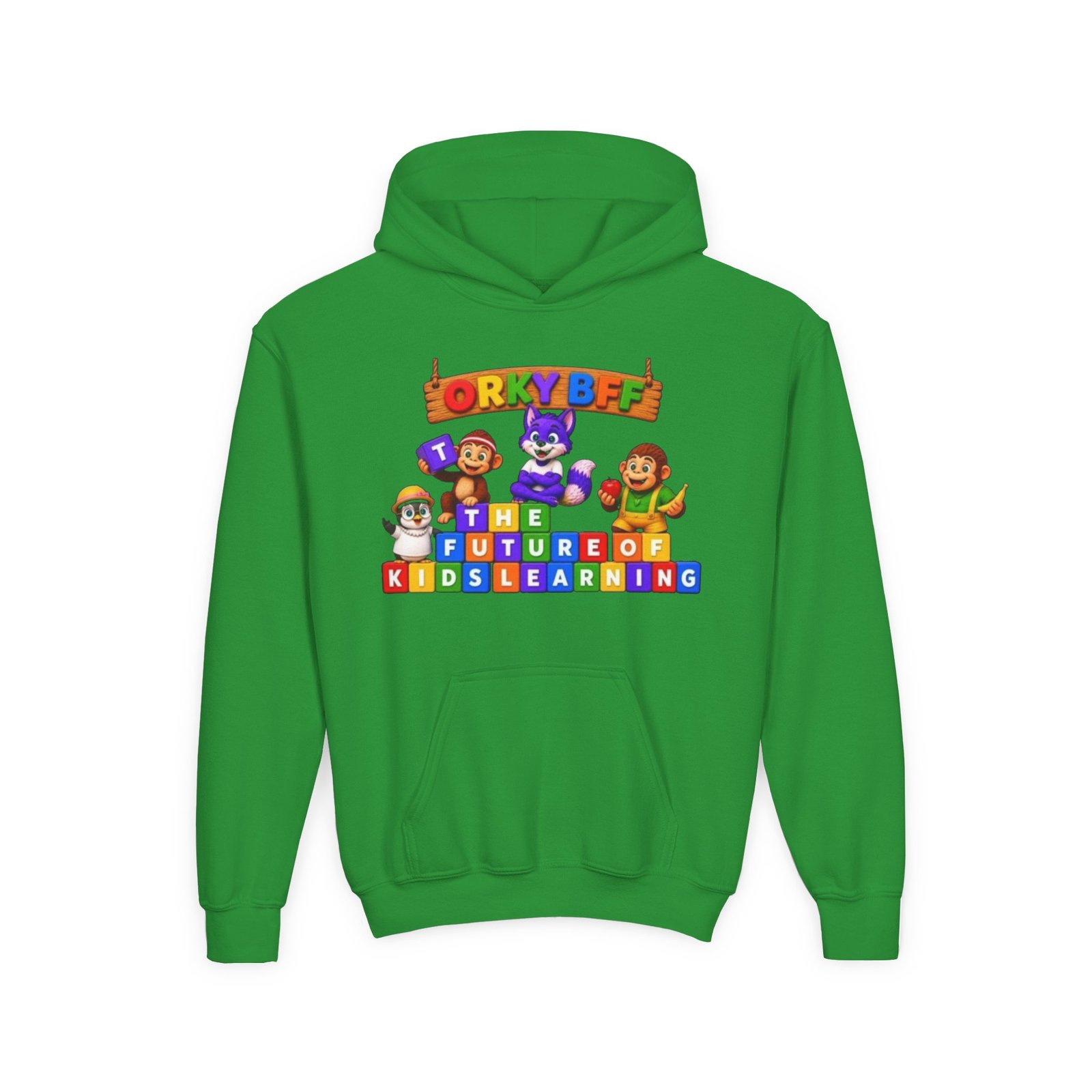 Youth Heavy Blend Hooded Sweatshirt – " The Future of Kids Learning" - Image 29