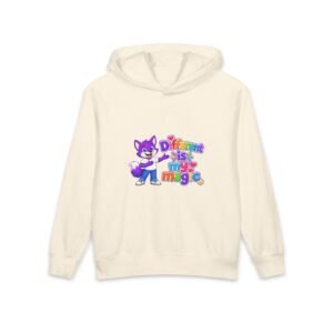 Lightweight Youth Hooded Sweatshirt— "Different Is My Magic"