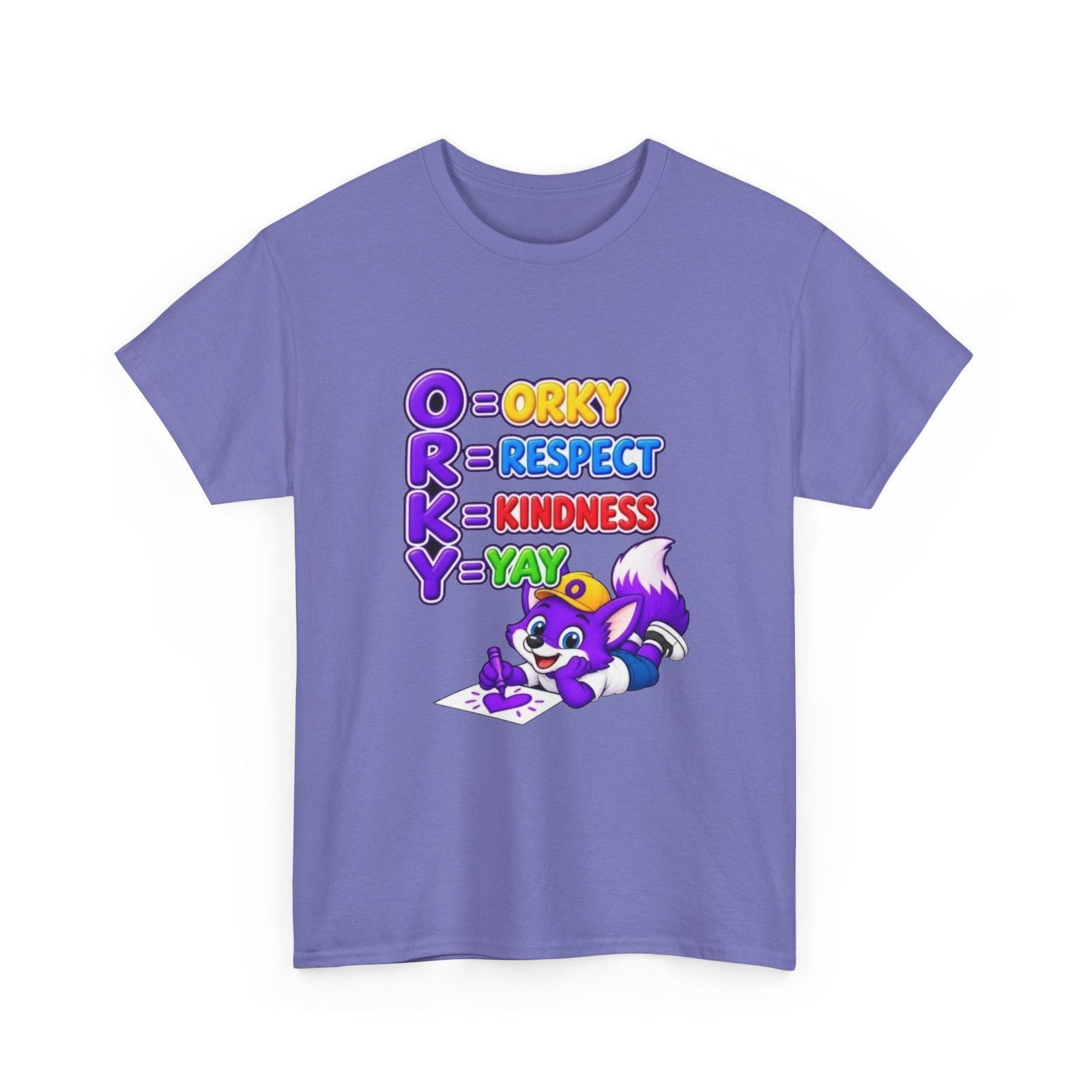Unisex Heavy Cotton Tee – 'O R K Y' Respect & Kindness Yay - Image 21