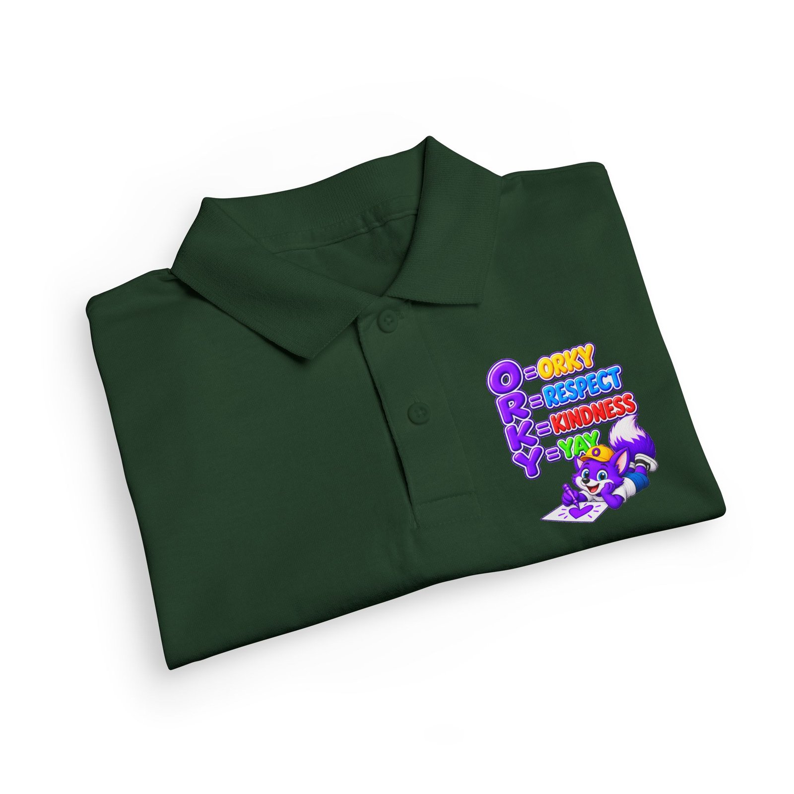 DryBlend® Youth Jersey Polo — ORKY Respect Kindness - Image 23