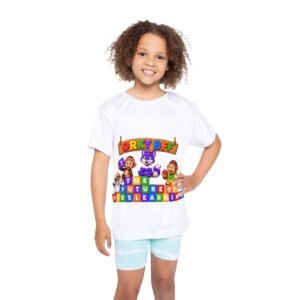 Kids Sports Jersey (AOP)– 'ORKY BFF: The Future of Kids Learning' Colorful Playful Tee