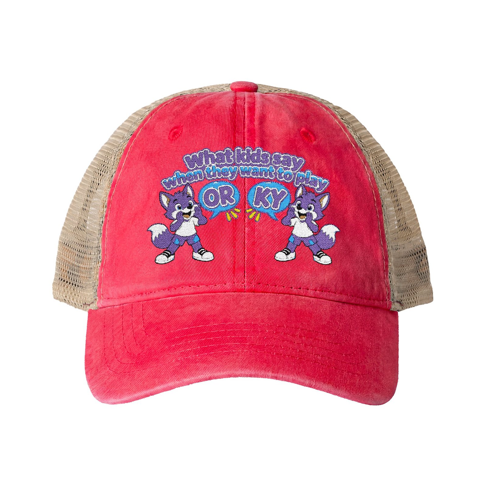Women's Washed Mesh-Back Cap__ What orky say - Image 19