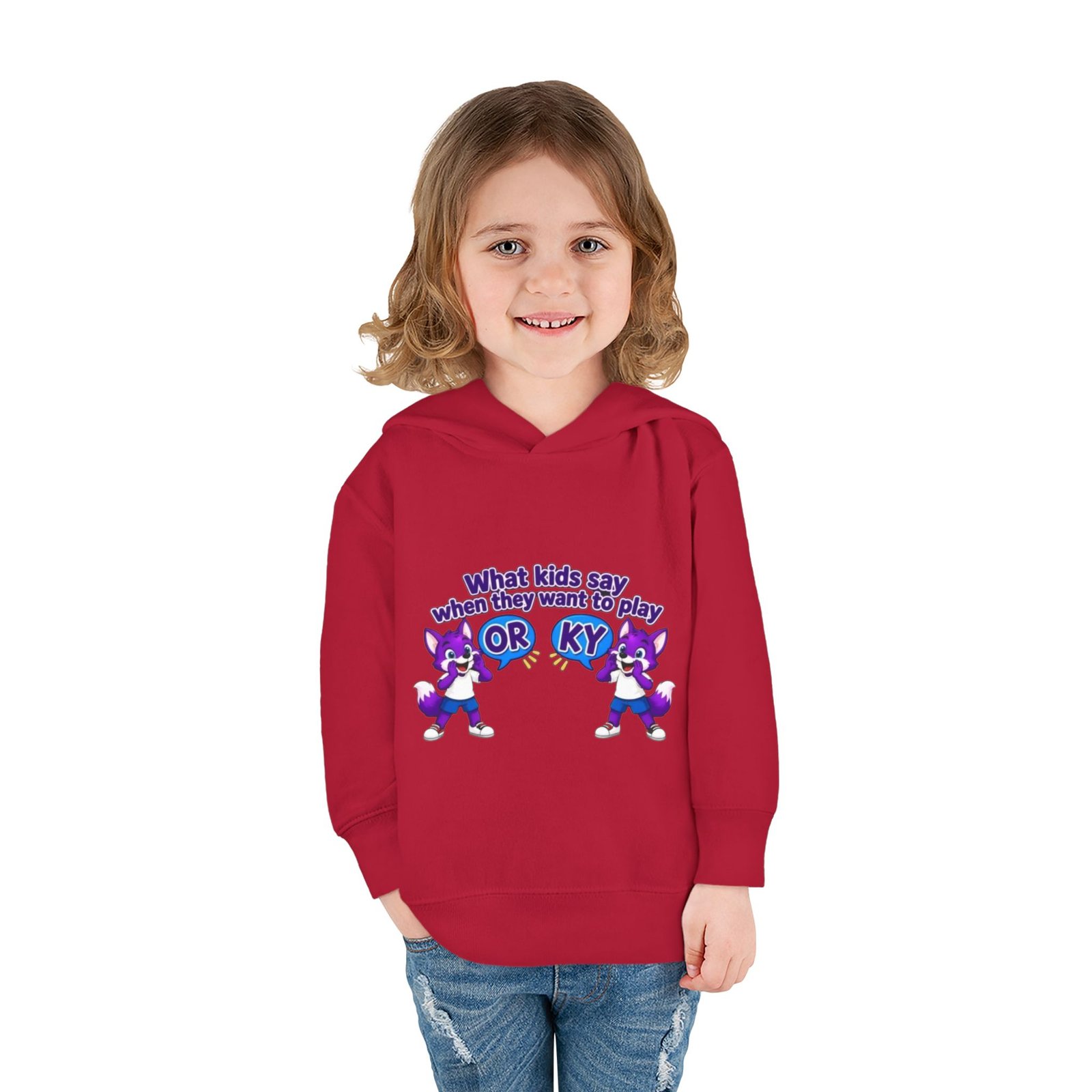 Toddler Pullover Fleece Hoodie__ "What Kids Say " - Image 64