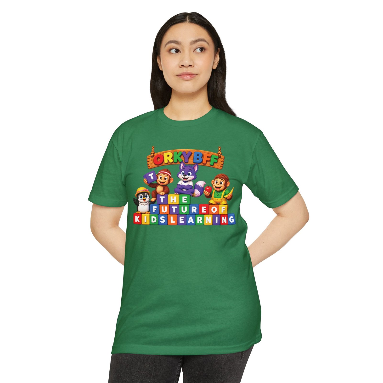 Unisex CVC Jersey T-shirt – "ORKYBFF: The Future of Kids Learning" - Image 15