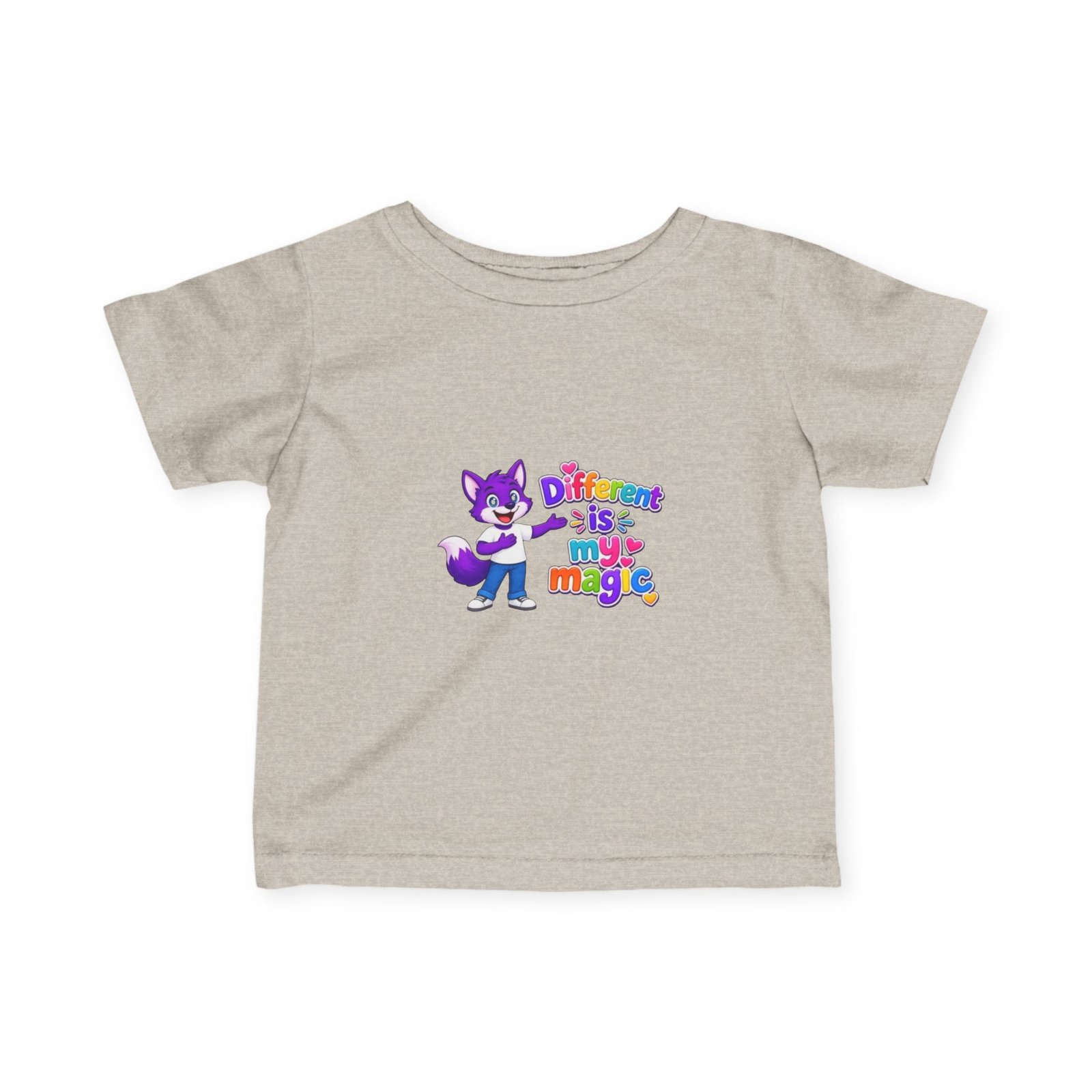 Infant Fine Jersey Tee— "Different is my Magic" - Image 5