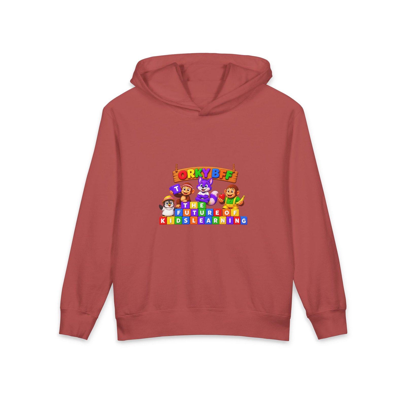 Lightweight Youth Hooded Sweatshirt__ Orky BFF - Image 13