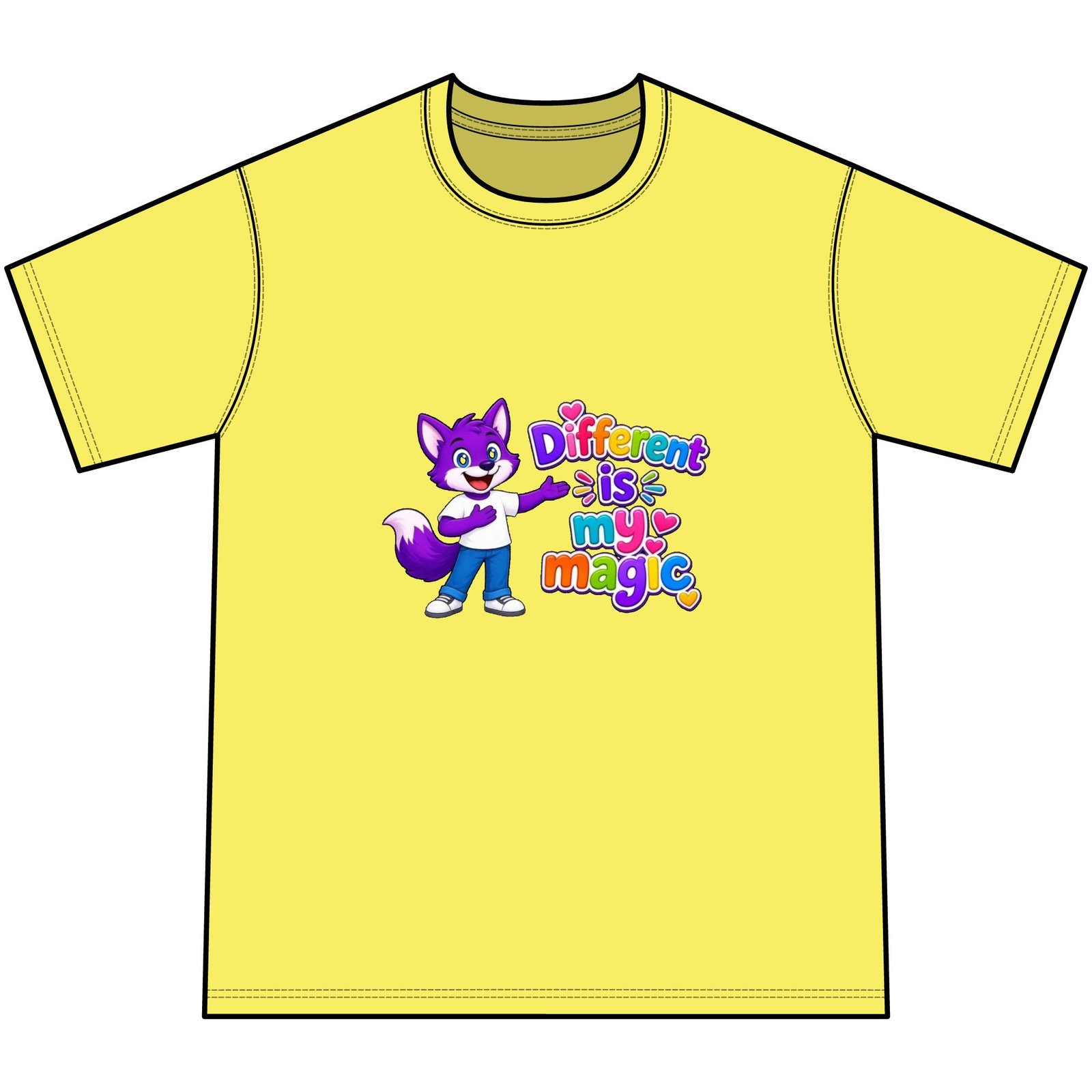 Youth Tie-Dye Tee— "Different Is My Magic" - Image 9