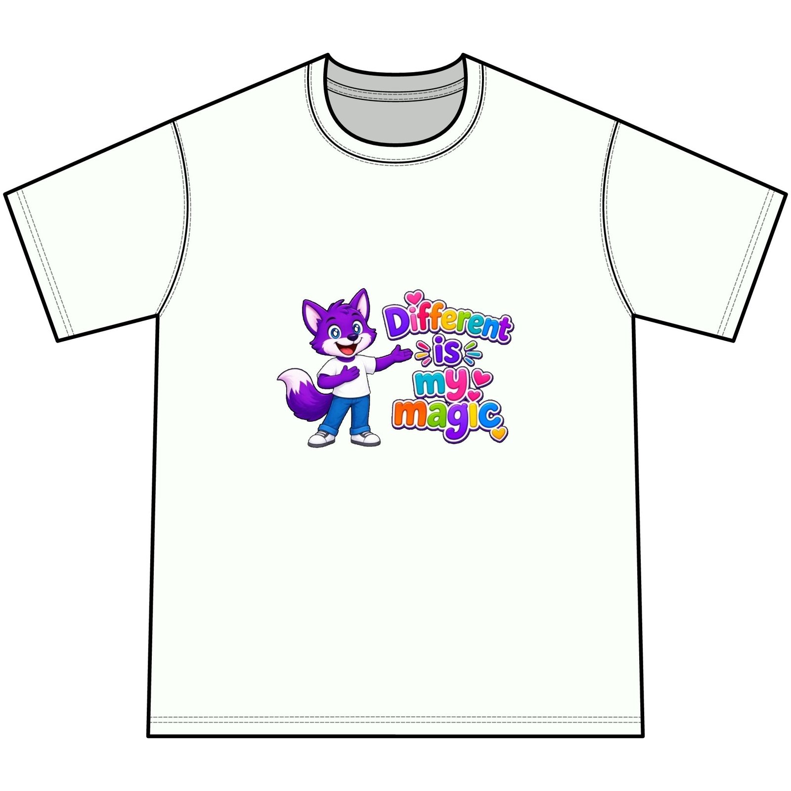 Youth Tie-Dye Tee— "Different Is My Magic" - Image 11