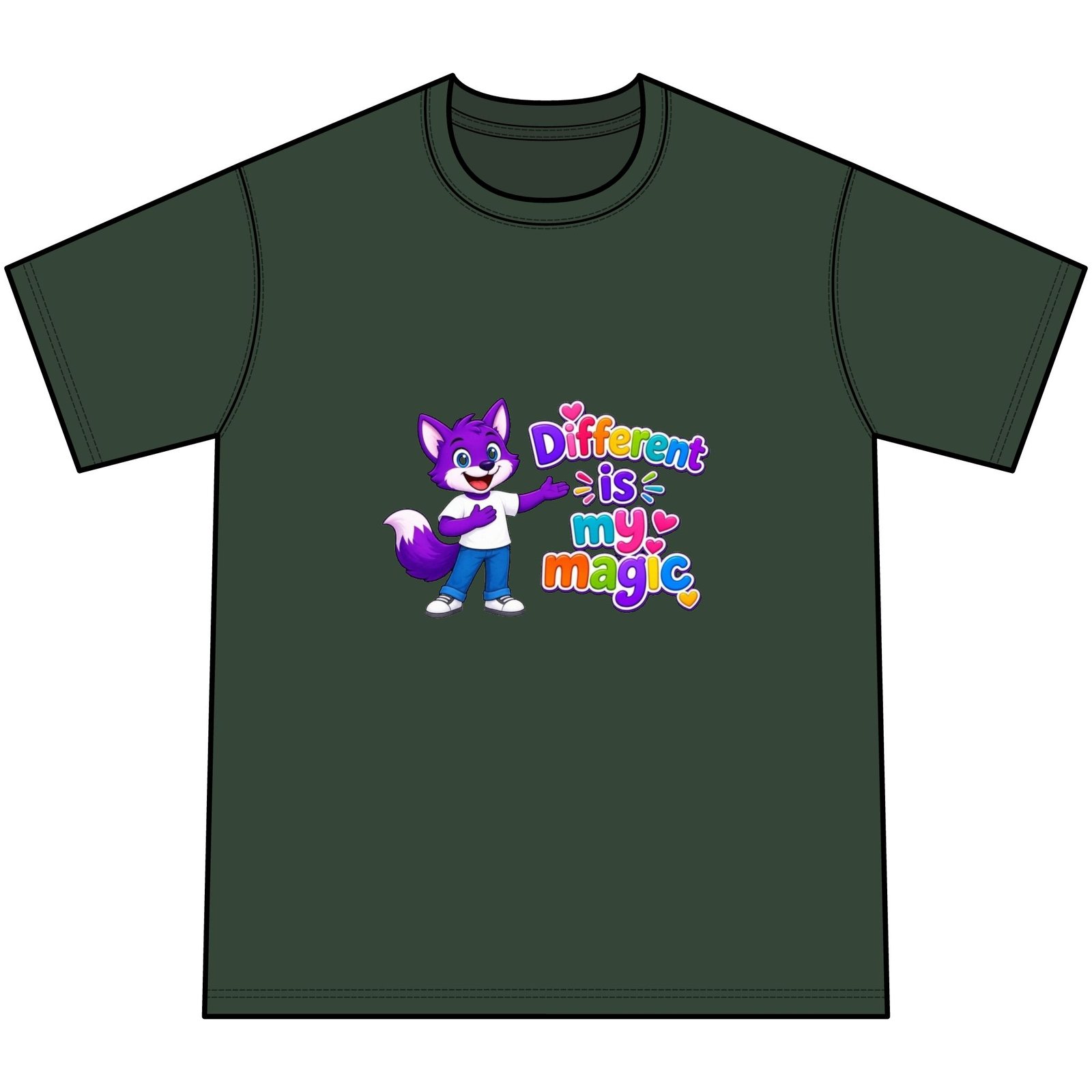 Youth Tie-Dye Tee— "Different Is My Magic" - Image 13