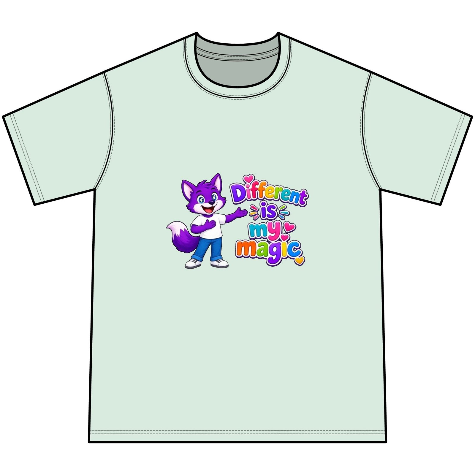 Youth Tie-Dye Tee— "Different Is My Magic" - Image 15