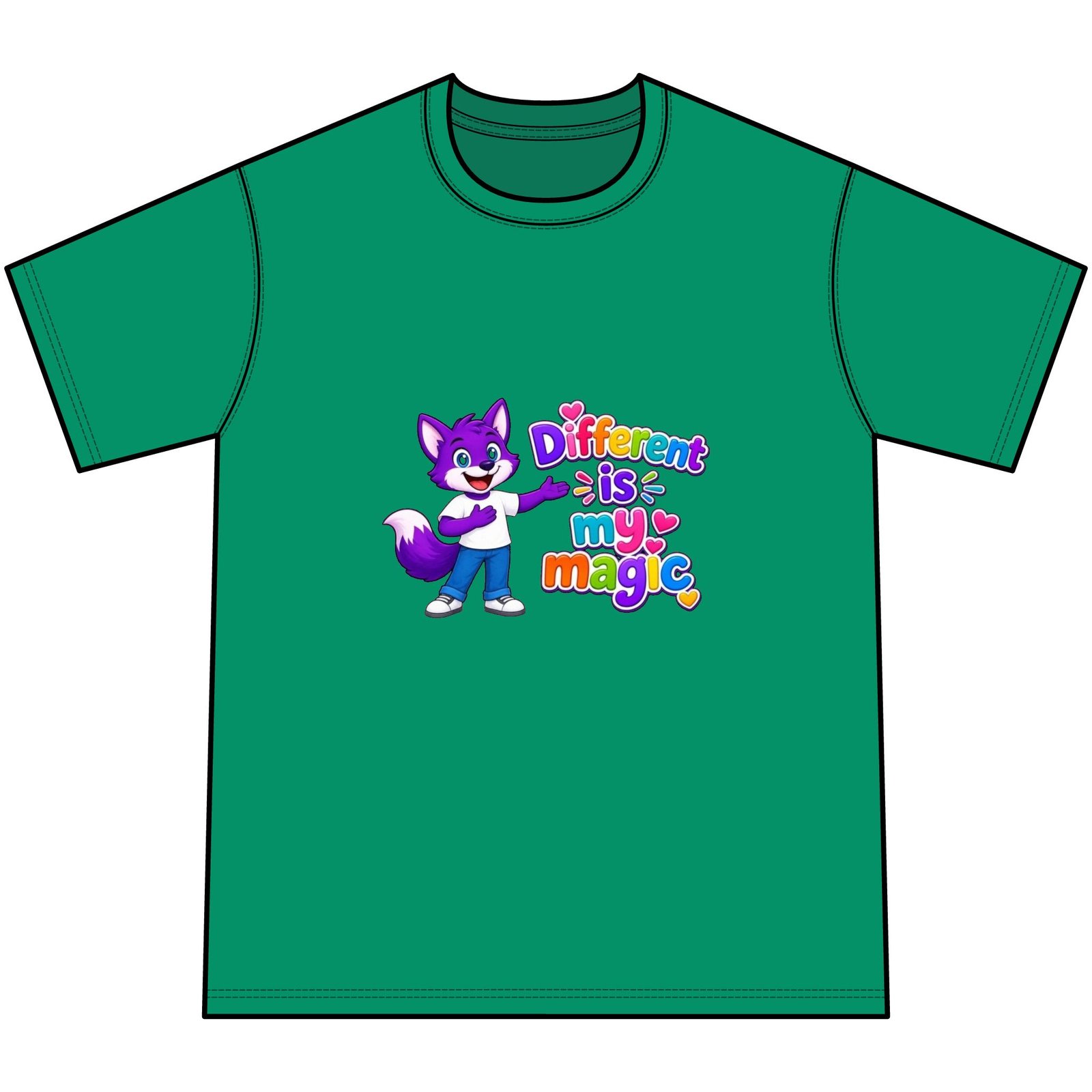 Youth Tie-Dye Tee— "Different Is My Magic" - Image 17