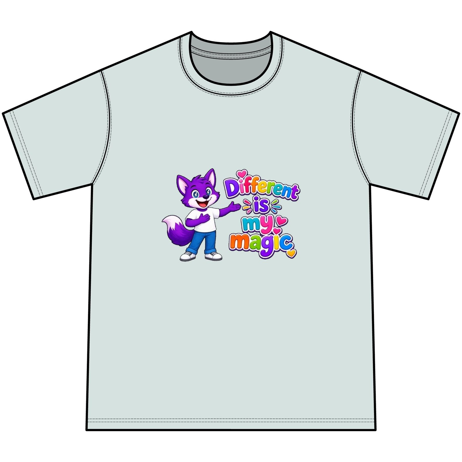 Youth Tie-Dye Tee— "Different Is My Magic" - Image 19