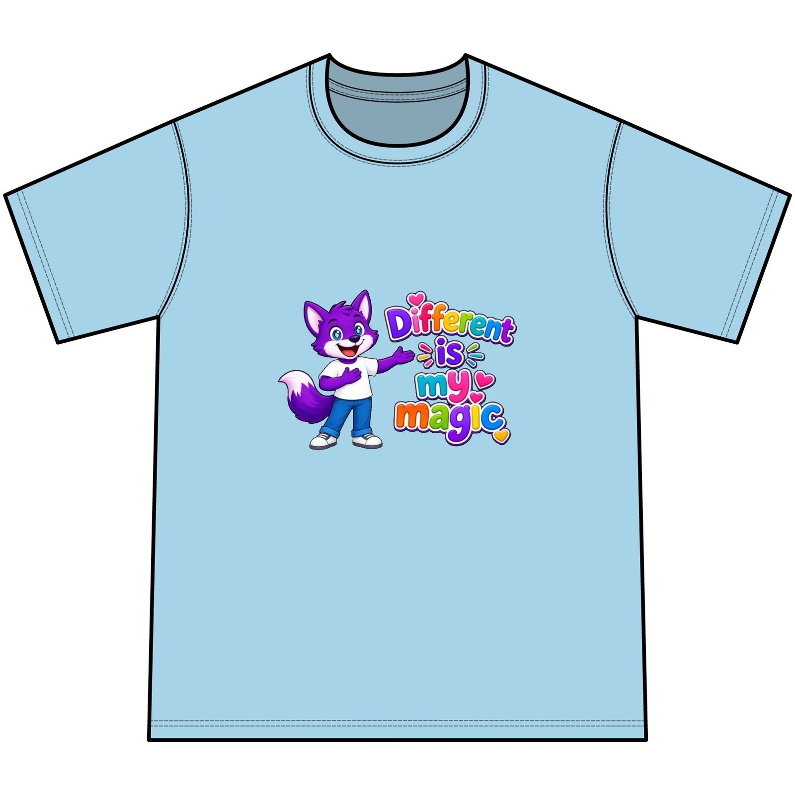 Youth Tie-Dye Tee— "Different Is My Magic" - Image 23