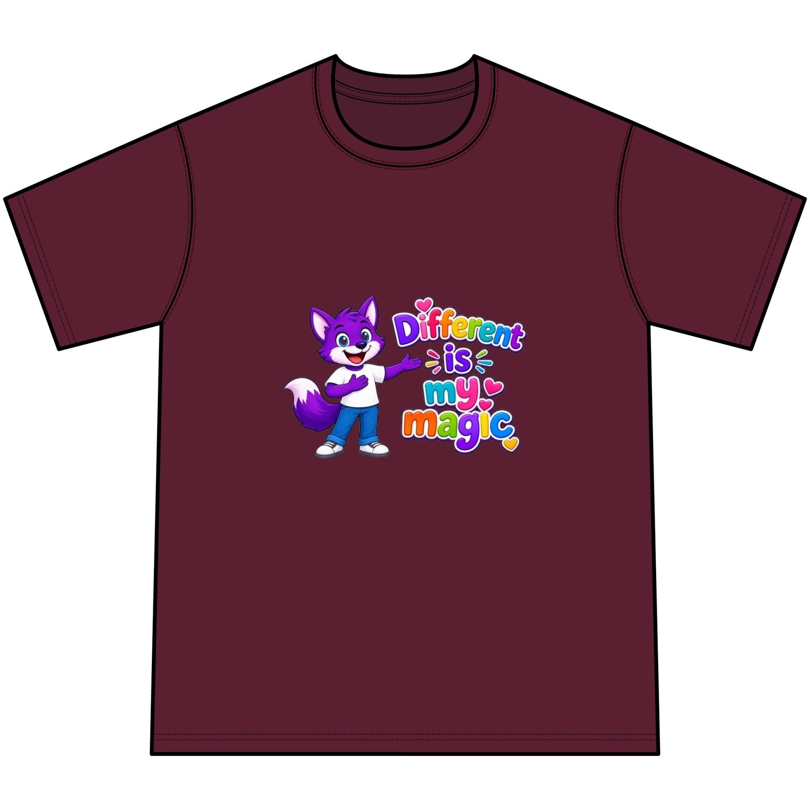Youth Tie-Dye Tee— "Different Is My Magic" - Image 37