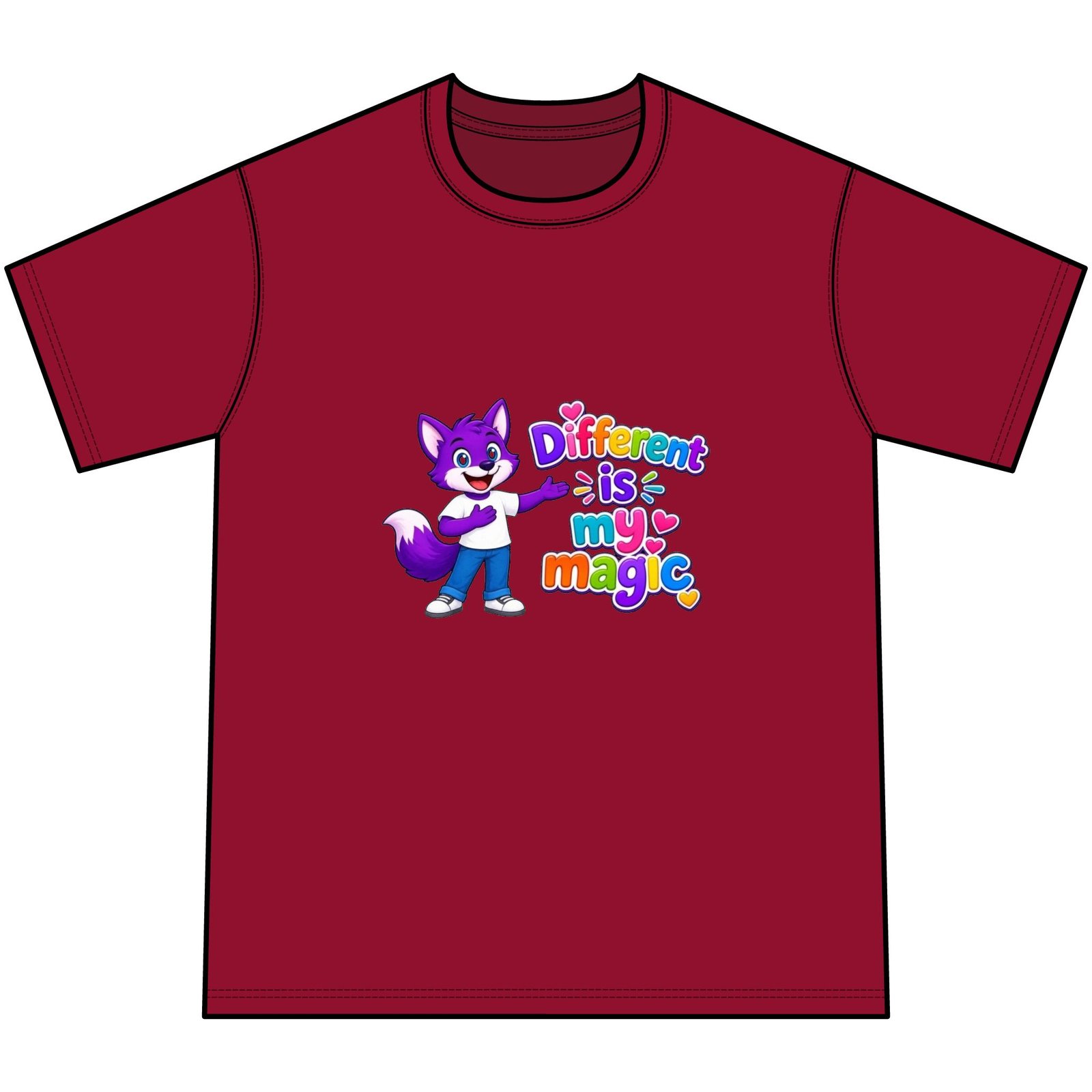 Youth Tie-Dye Tee— "Different Is My Magic" - Image 39
