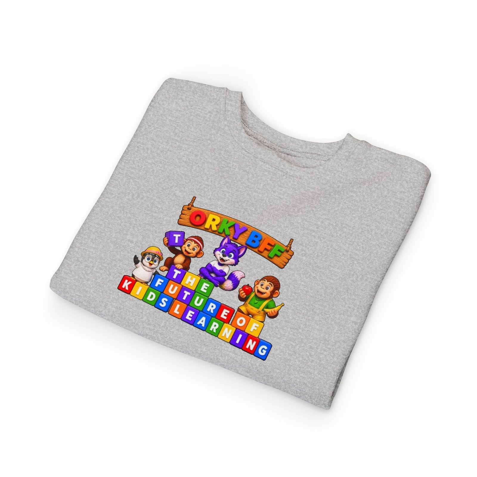 Toddler Sweatshirt — The Future of Kids Learning Orky - Image 7