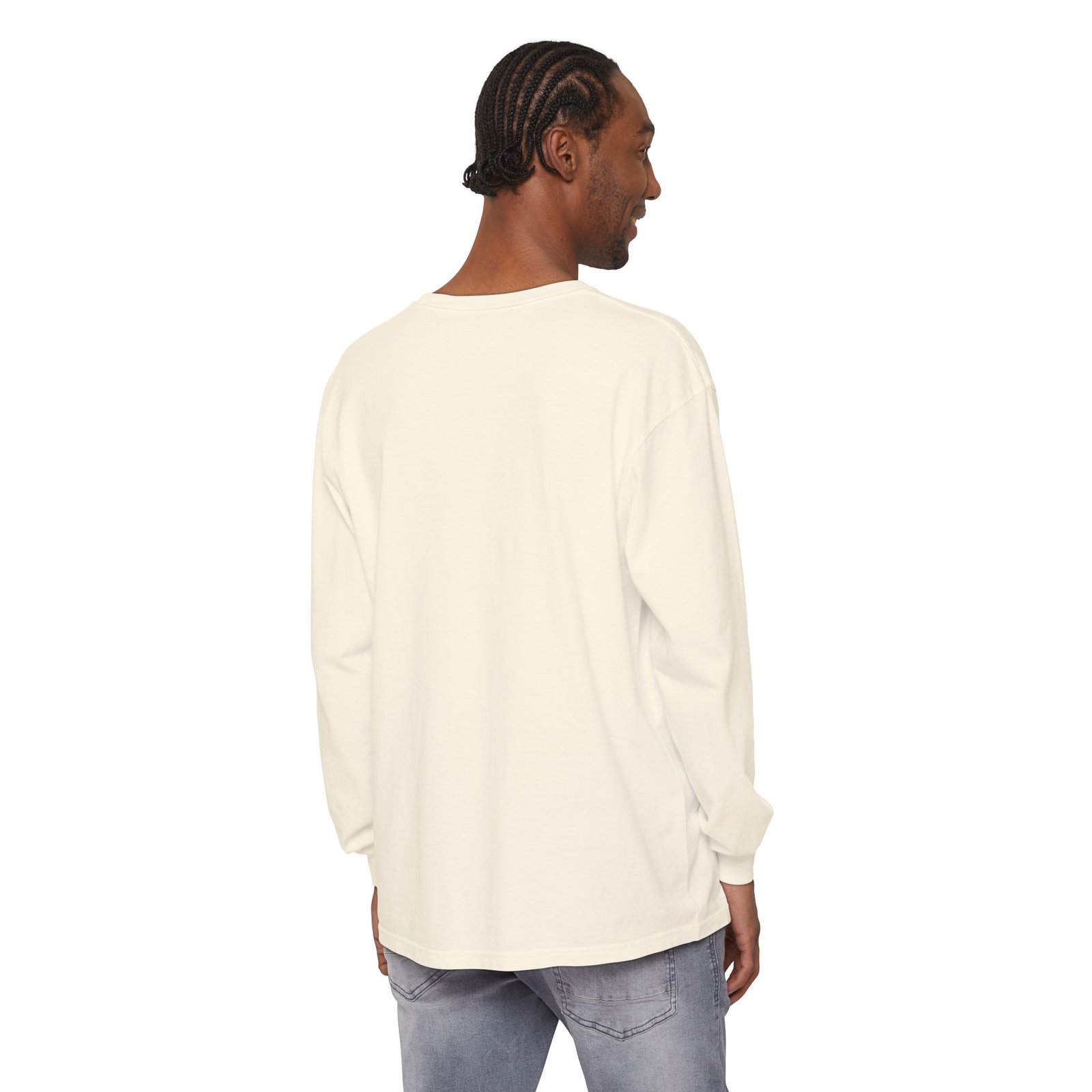 Unisex Garment-dyed Long Sleeve T-Shirt—"Orky Bff Kids Learning " - Image 16