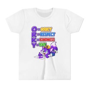 Youth Short Sleeve Tee — 'ORKY' Respect & Kindness Yay .