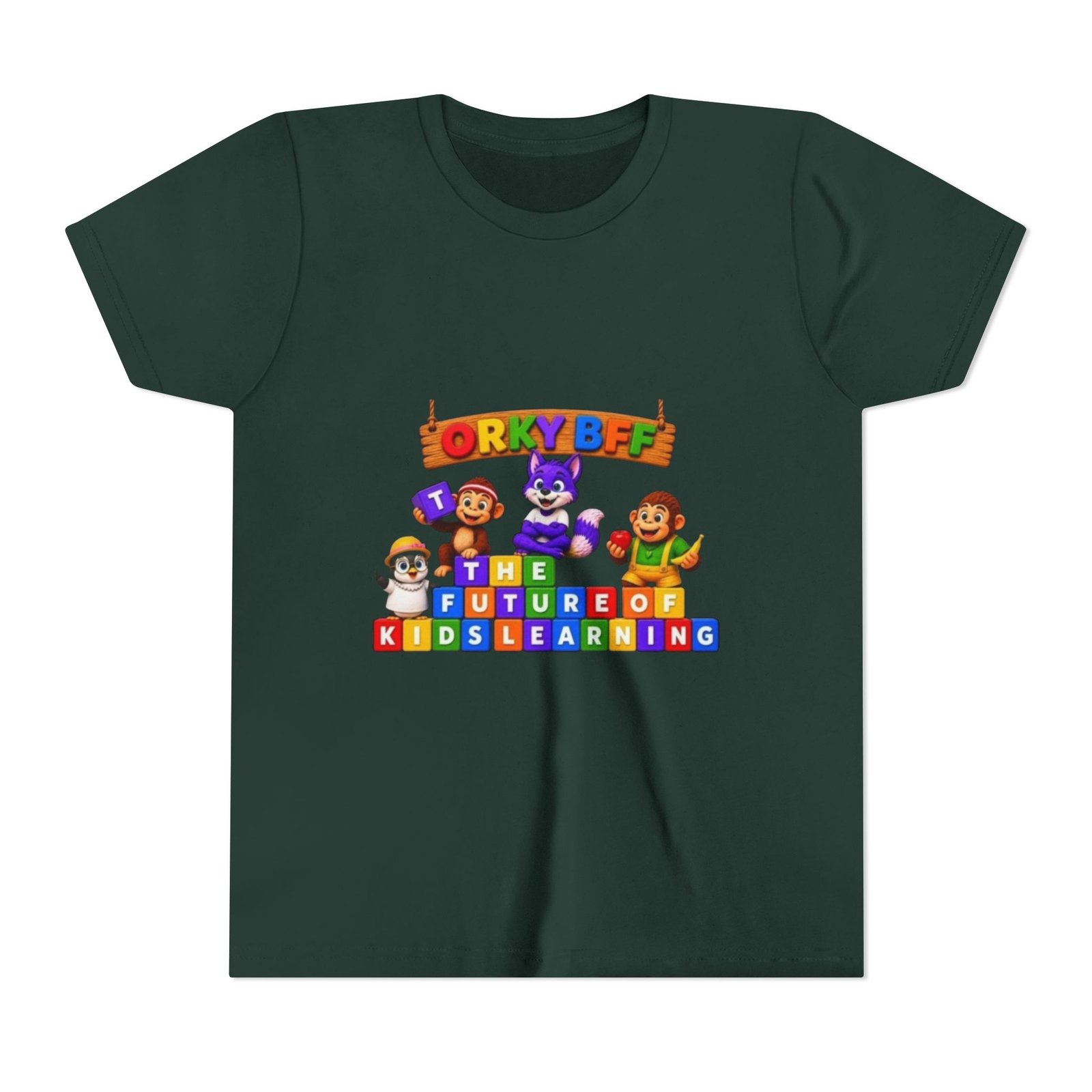 Youth Short Sleeve Tee — 'The Future of Kids Learning' - Image 45