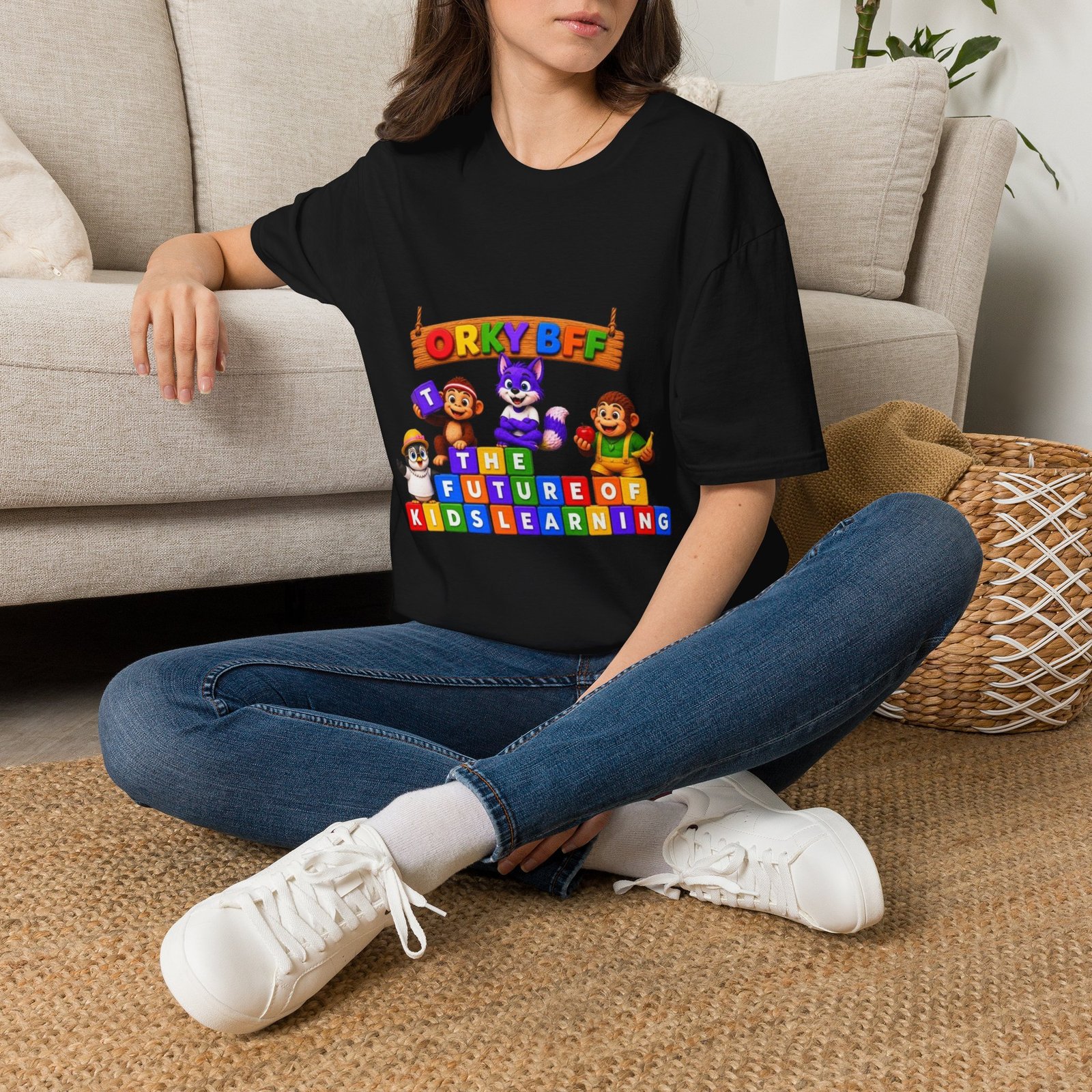 Unisex Softstyle T-Shirt — Colorful Educational Cartoon Tee for Toddlers & Preschoolers - Image 6