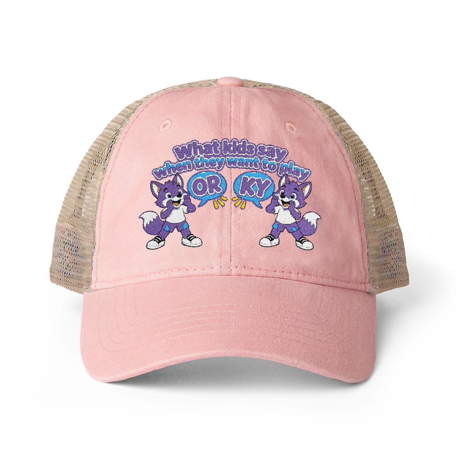 Women's Washed Mesh-Back Cap__ What orky say - Image 7