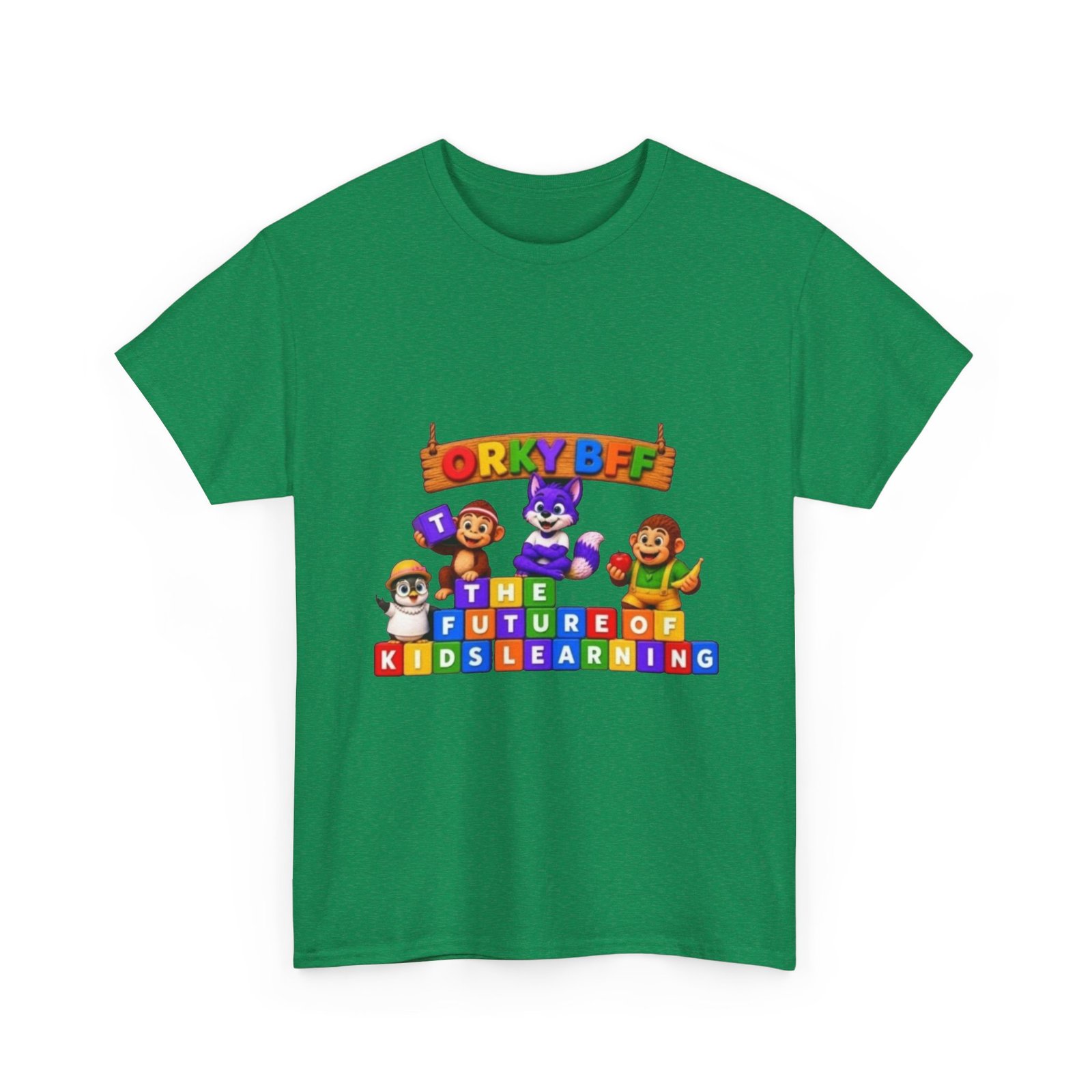 Unisex Heavy Cotton Tee — "ORKYBFF: The Future of Kids Learning" - Image 13