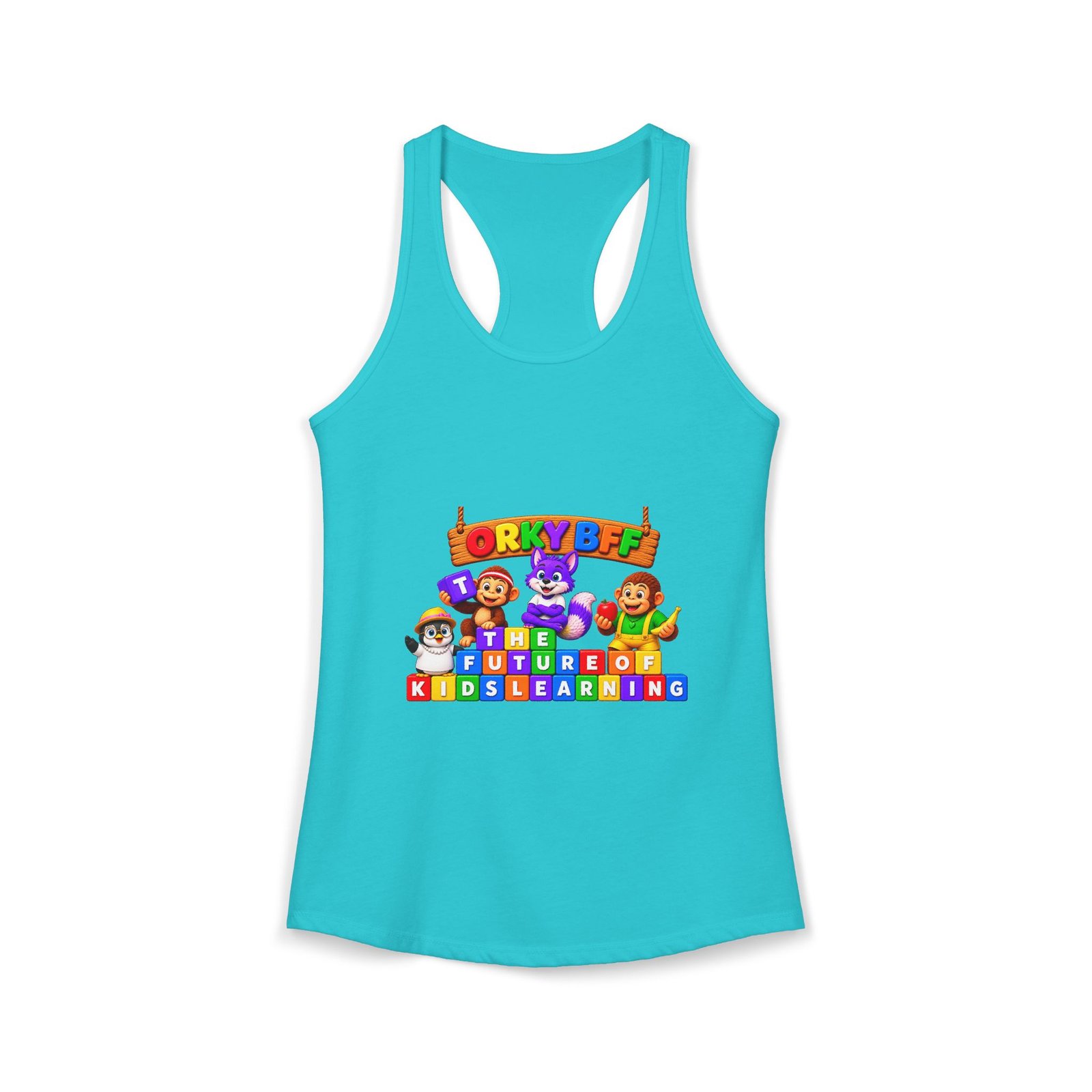 Women's Ideal Racerback Tank__Orky BFF - Image 33