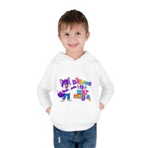 Toddler Pullover Fleece Hoodie — "Different Is My Magic"