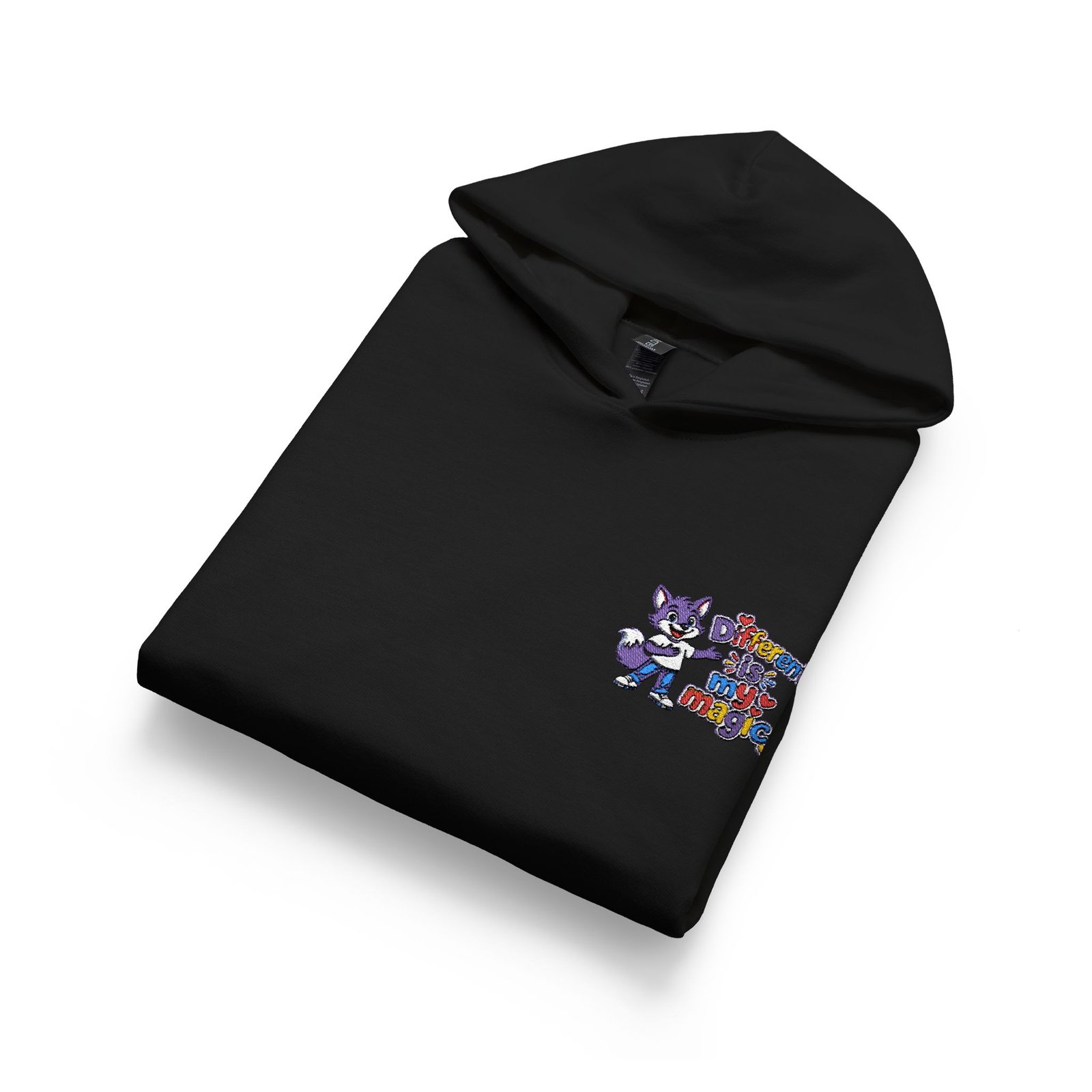 Softstyle Youth Midweight Hooded Sweatshirt — Different is my magic - Image 7