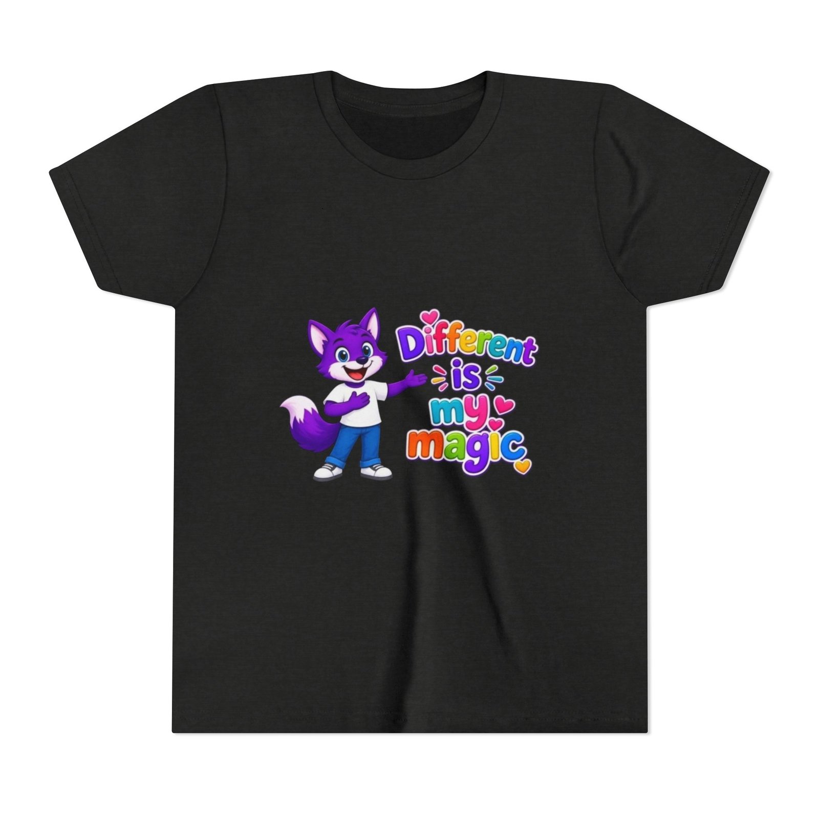 Youth Short Sleeve Tee- "Different is My Magic" - Image 33
